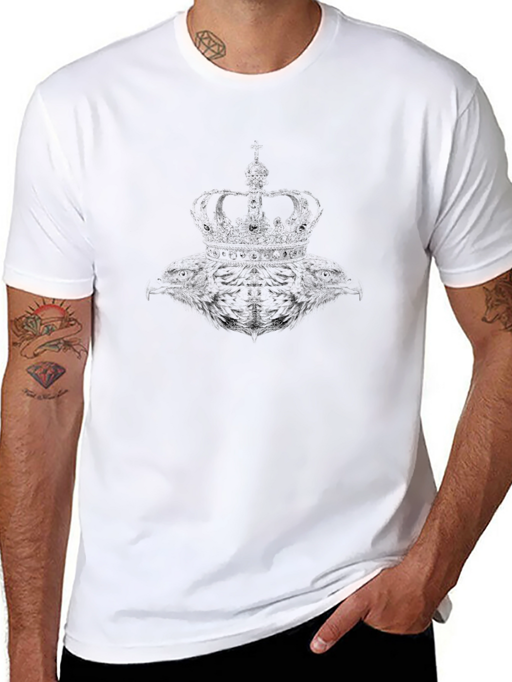 King Crown Graphic Tee - Black Casual T-Shirt