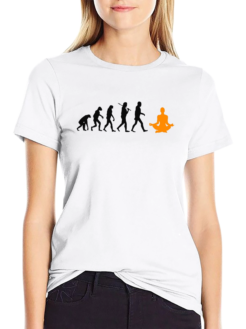 Yoga Evolution T-Shirt - Meditate Into Enlightenment