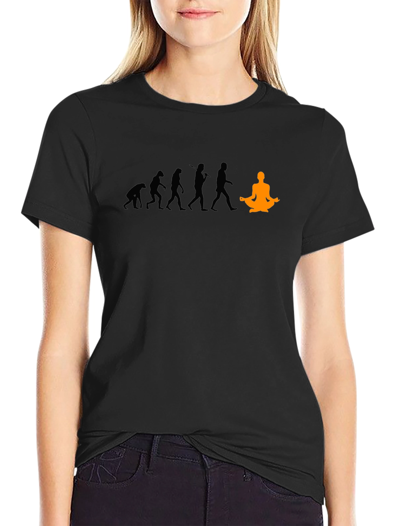 Yoga Evolution T-Shirt - Meditate Into Enlightenment