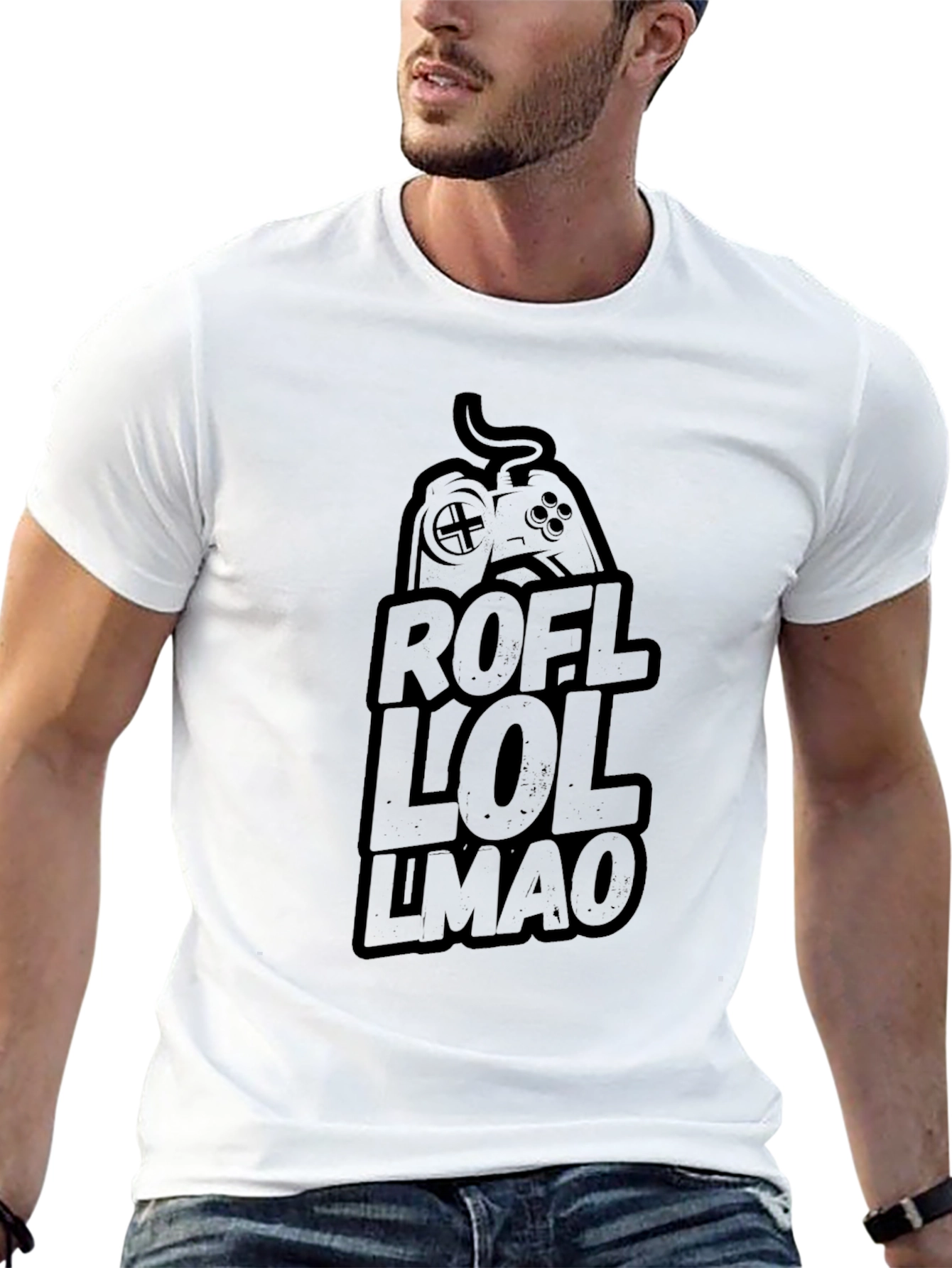 Gaming Humor T-Shirt - ROFL LOL LMAO
