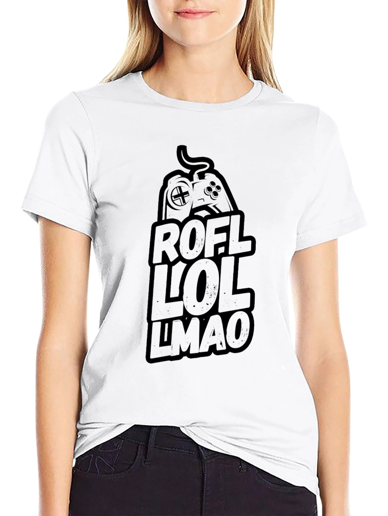 Gaming Humor T-Shirt - ROFL LOL LMAO