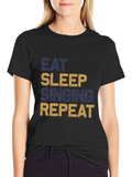 Eat Sleep Singing Repeat Graphic Tee