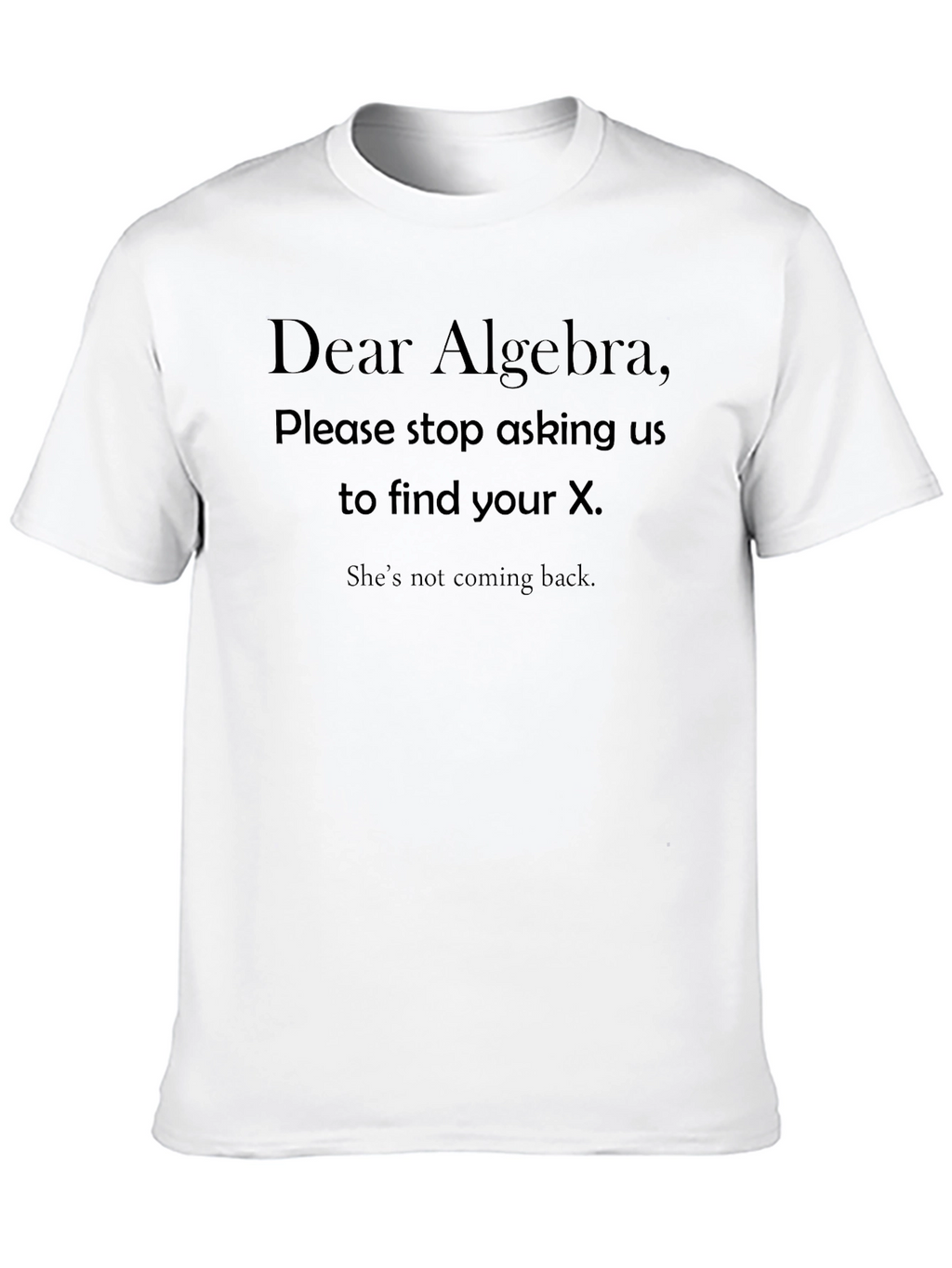 Dear Algebra Funny T-Shirt