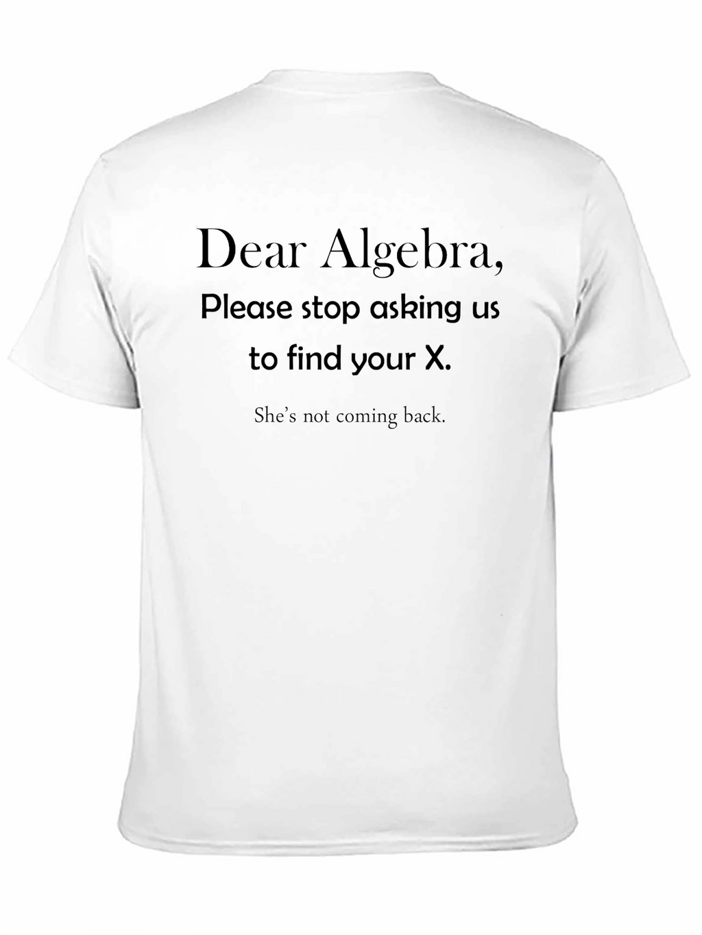 Dear Algebra Funny T-Shirt