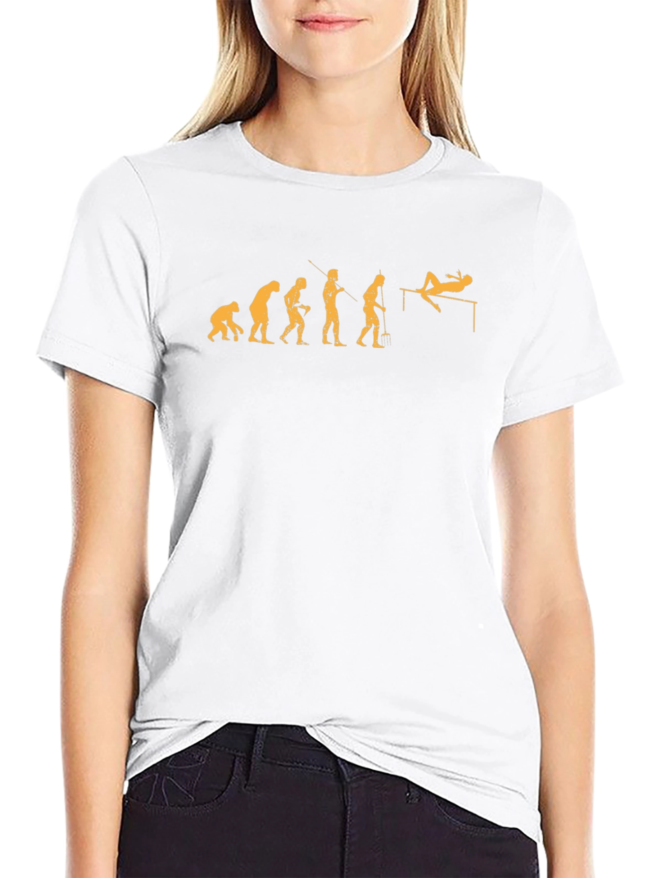 Evolution of High Jump Black T-Shirt