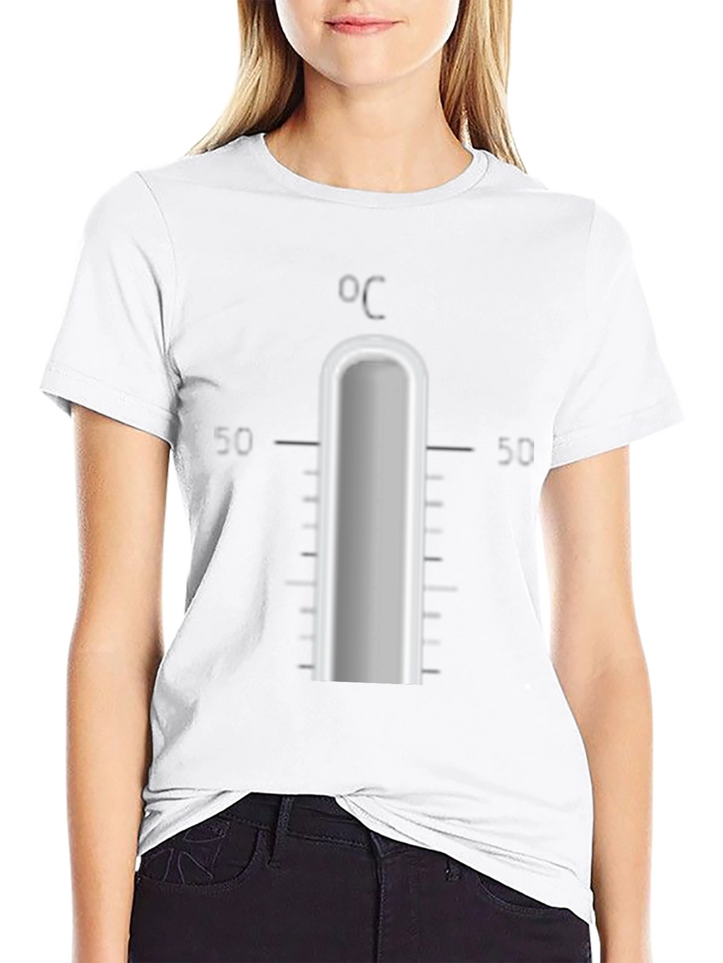 Mens Black Thermometer Graphic T-Shirt