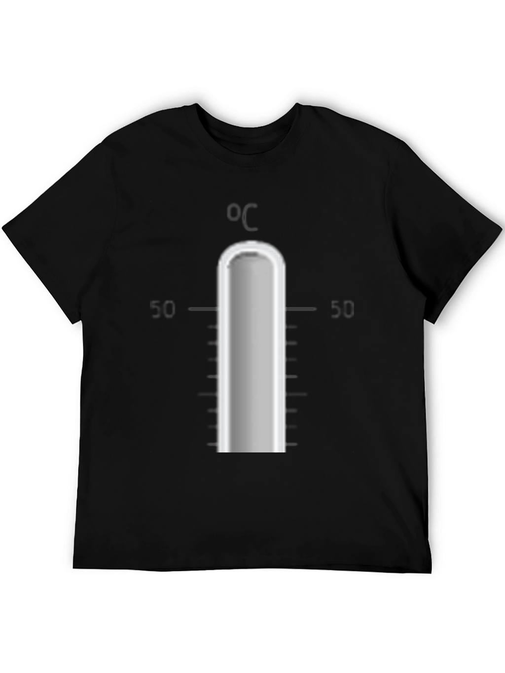 Mens Black Thermometer Graphic T-Shirt