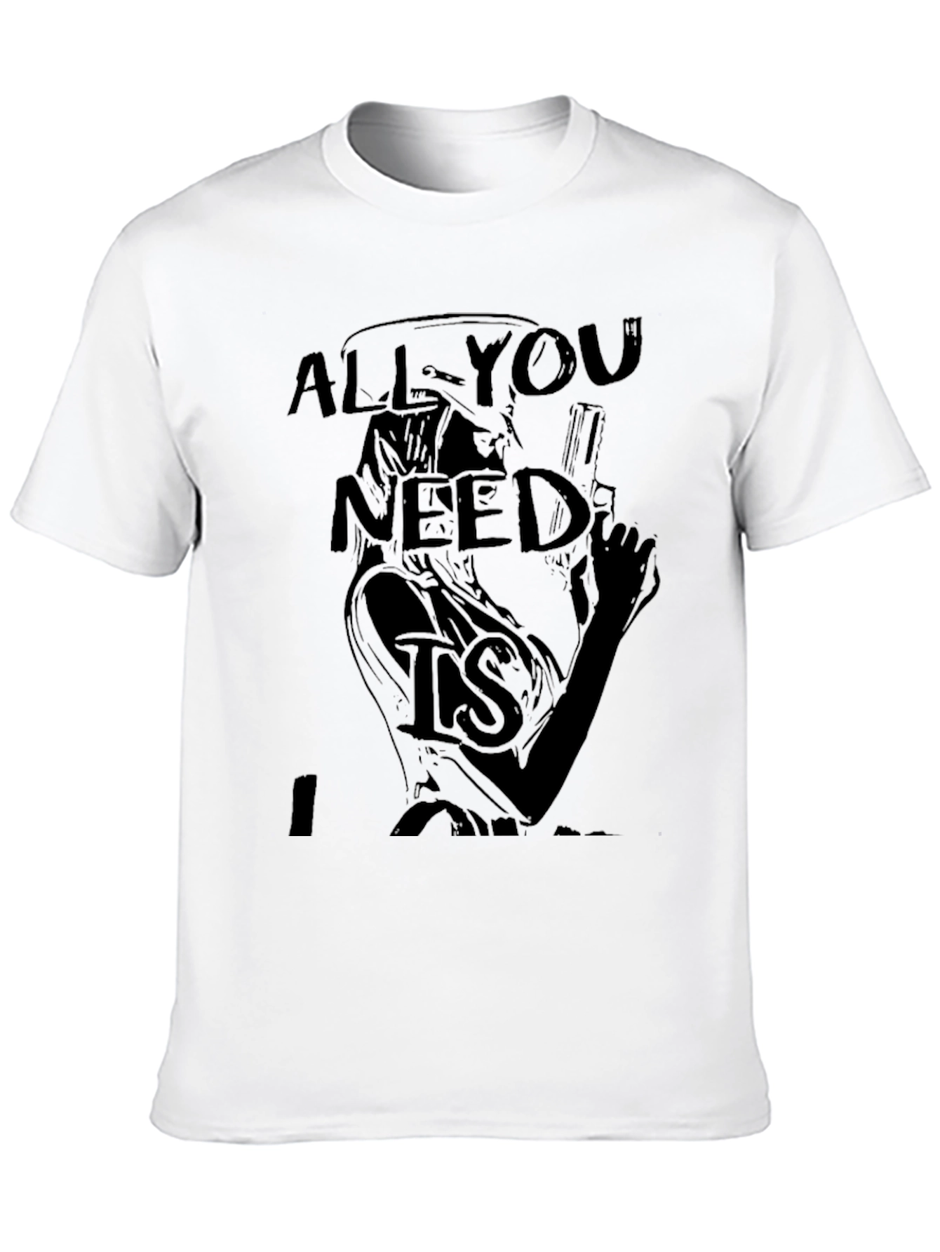 All You Need Is T-Shirt - Graphic Print Tee