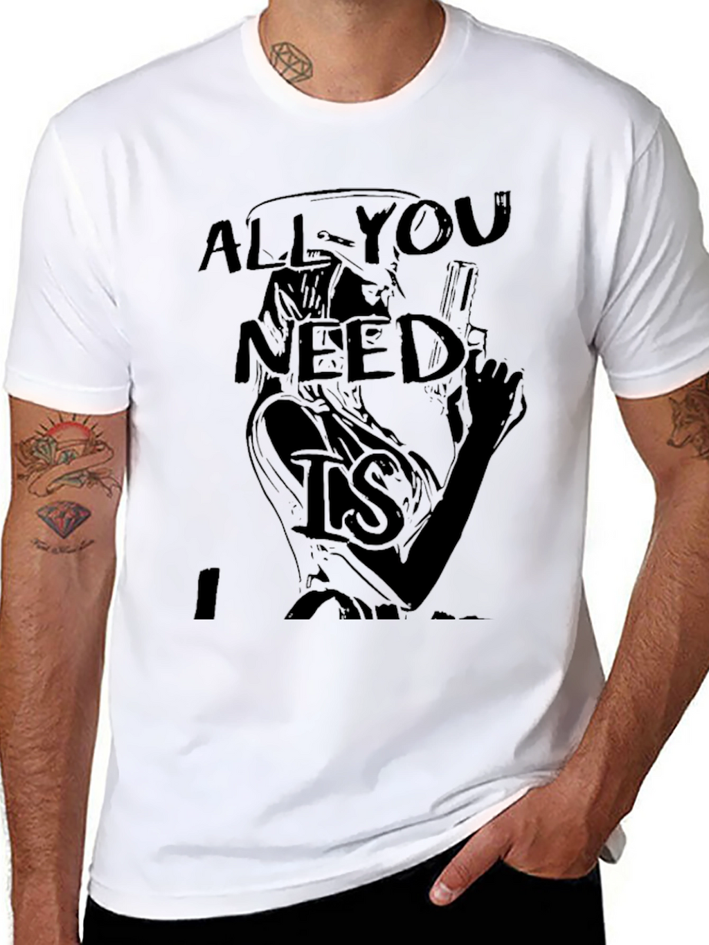 All You Need Is T-Shirt - Graphic Print Tee