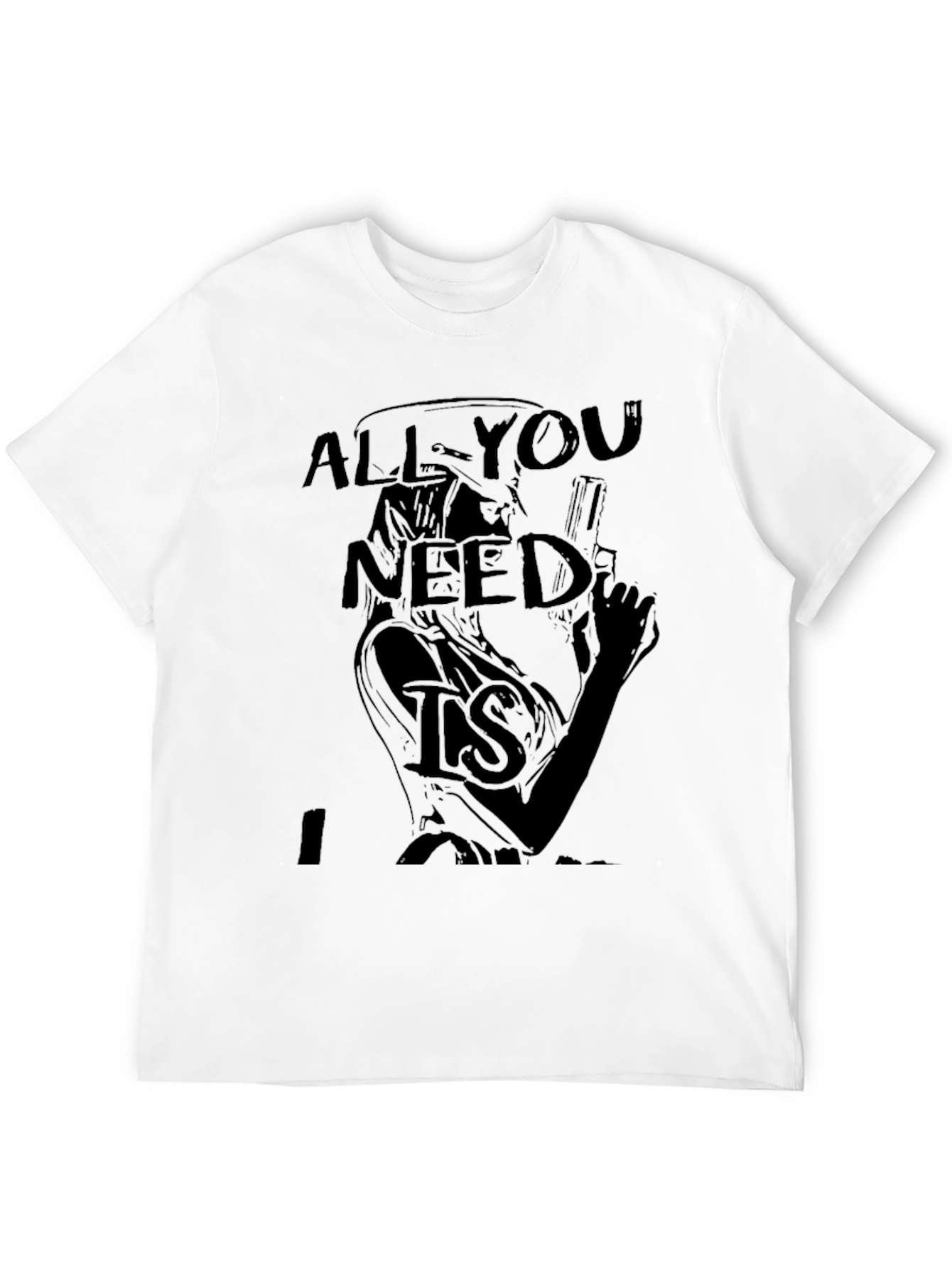 All You Need Is T-Shirt - Graphic Print Tee