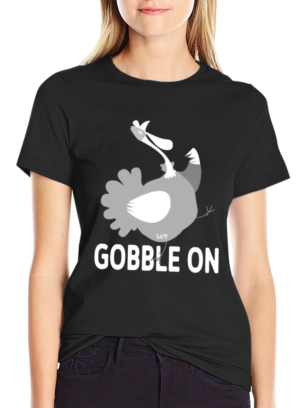 Gobble On Turkey Graphic Tee