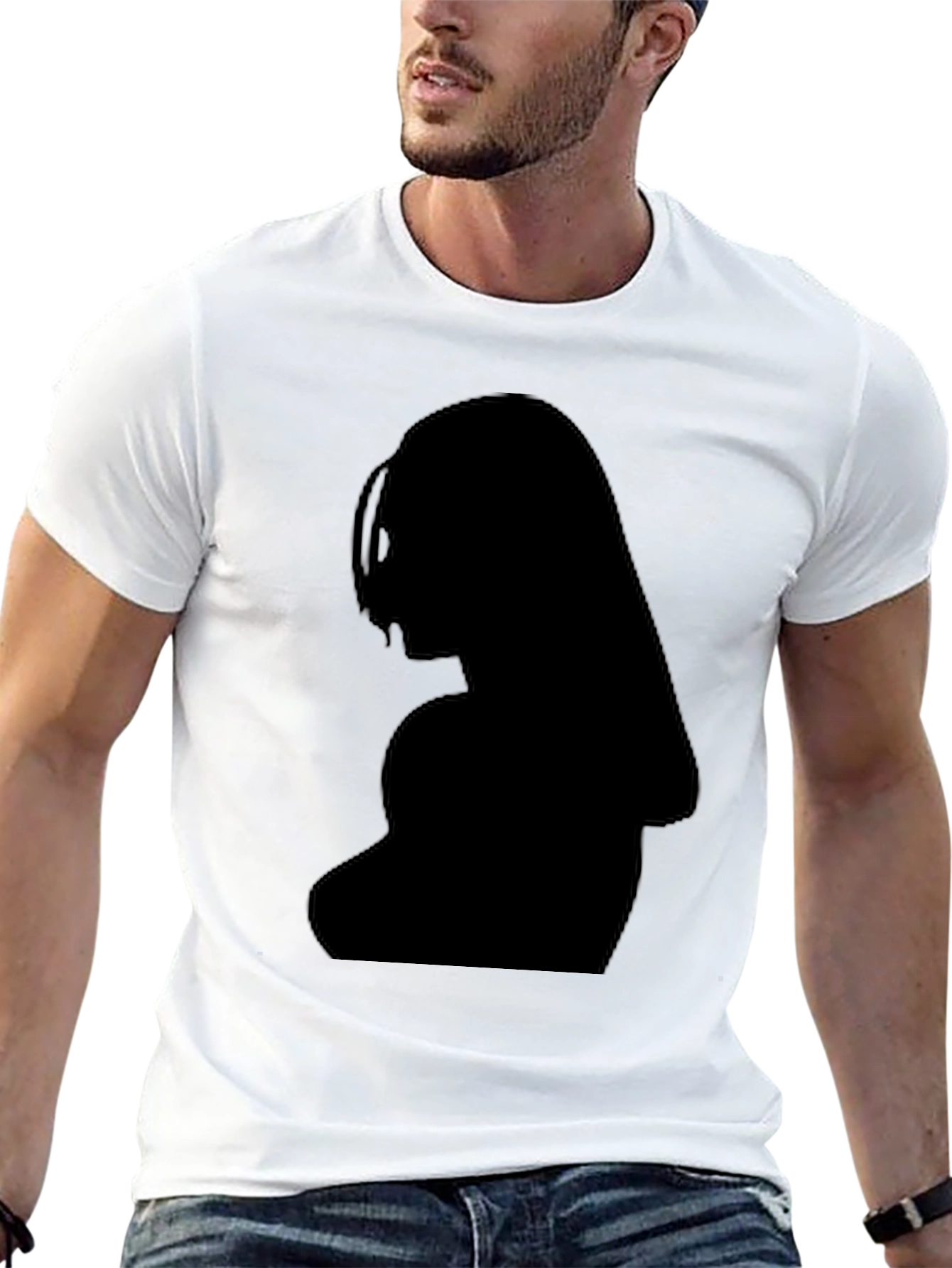 Silhouette Graphic Print Mens T-Shirt