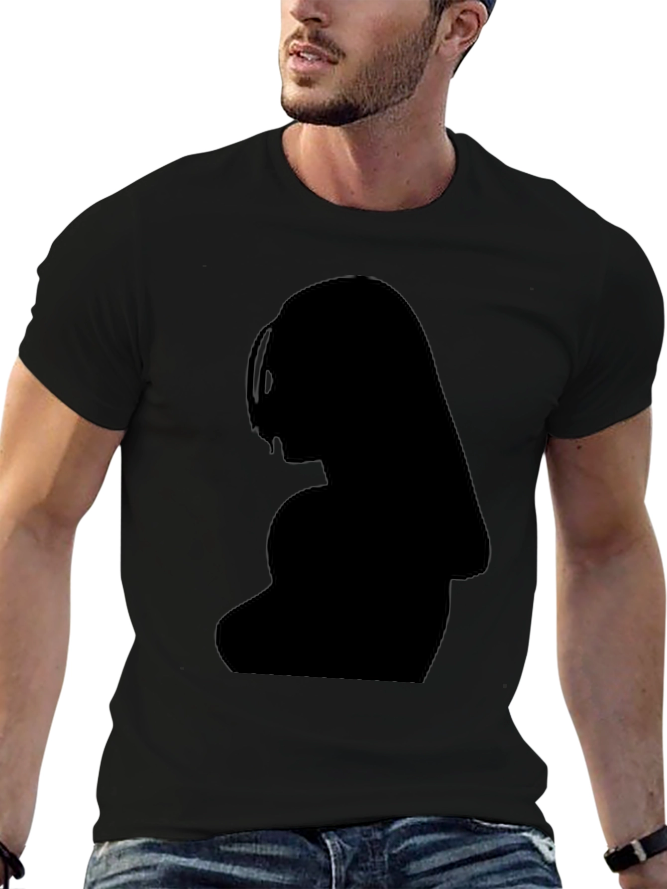Silhouette Graphic Print Mens T-Shirt