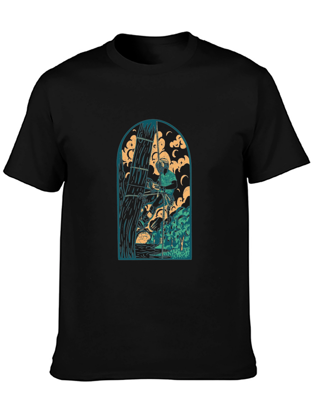 Arborist Graphic Tee - Black Cotton T-Shirt