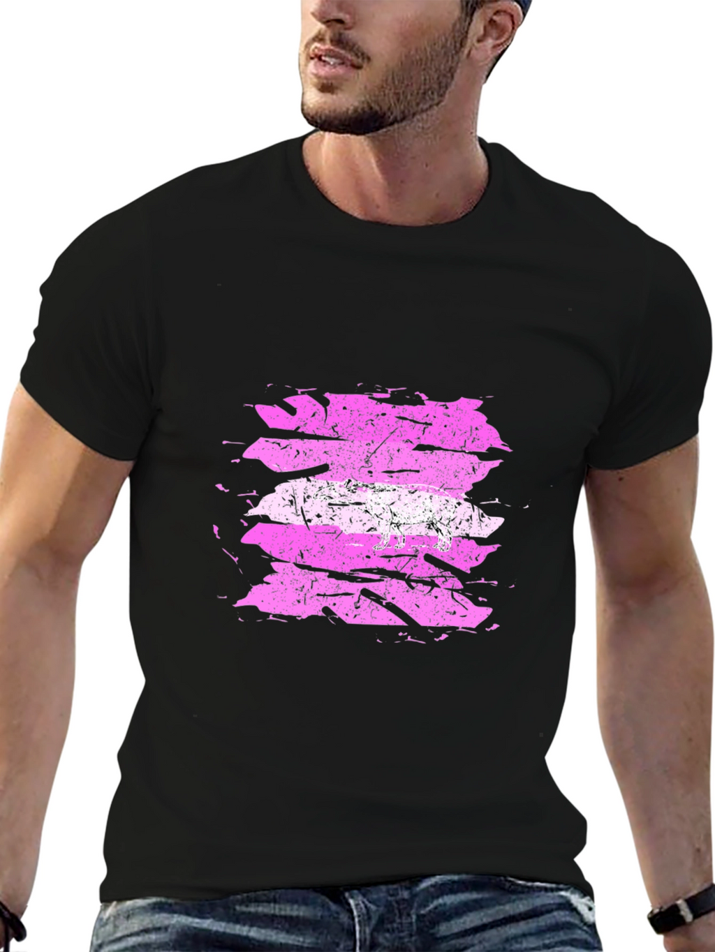 Distressed Intersex Pride Flag T-Shirt
