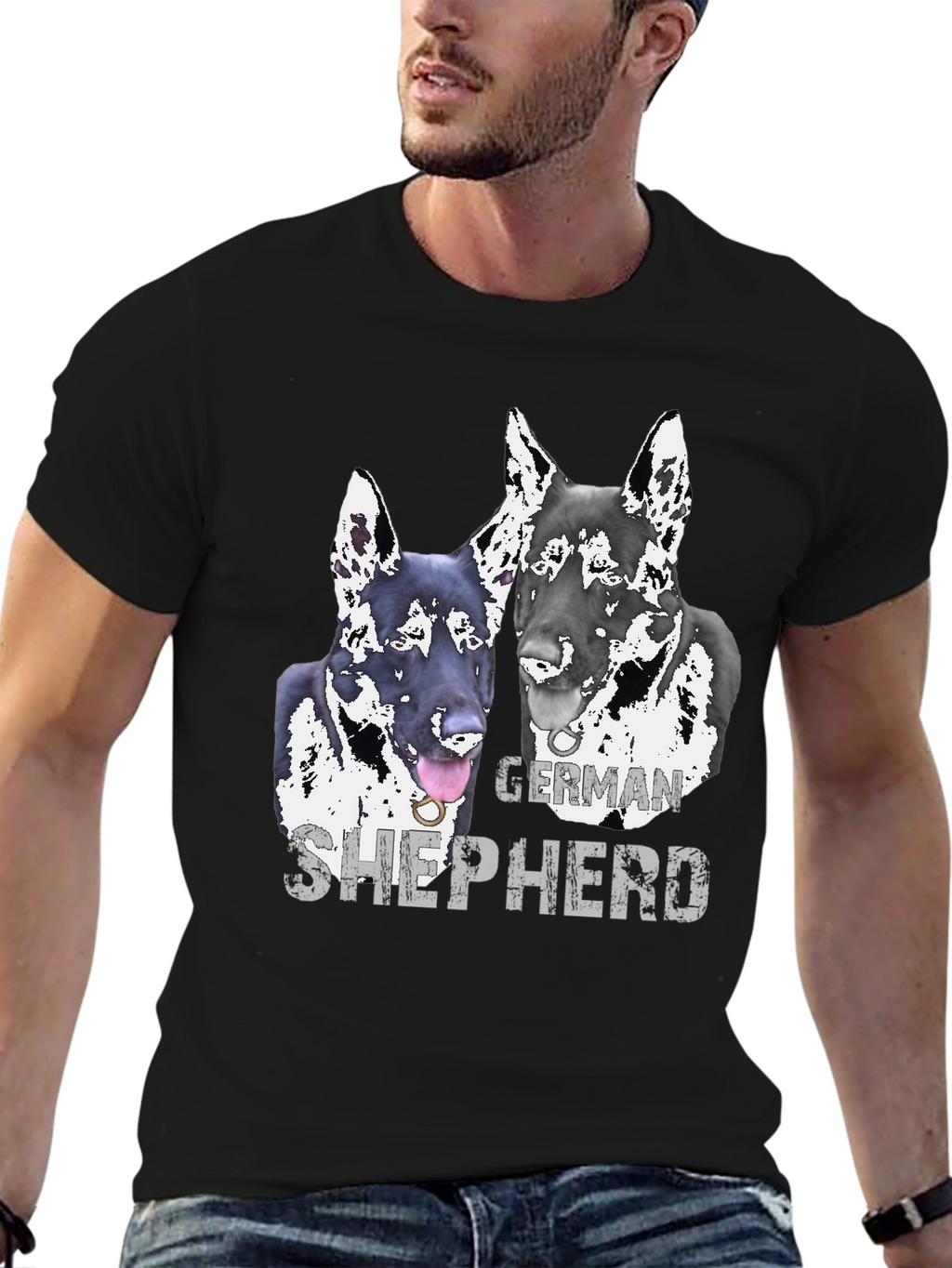 German Shepherd Graphic Tee - Dog Lovers T-Shirt