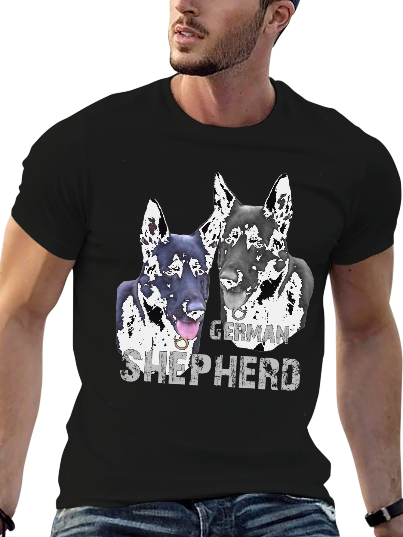 German Shepherd Graphic Tee - Dog Lovers T-Shirt