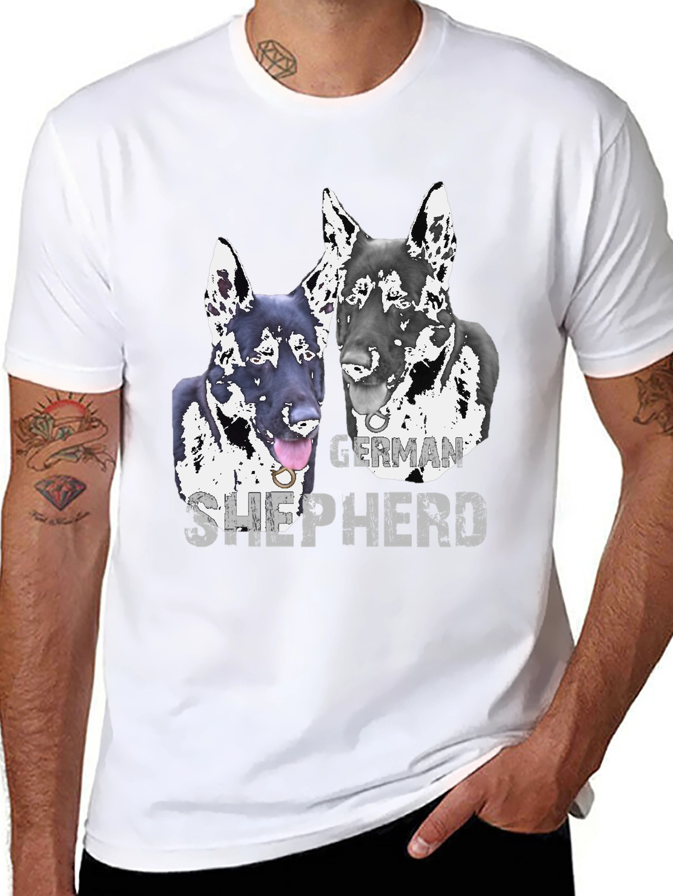 German Shepherd Graphic Tee - Dog Lovers T-Shirt