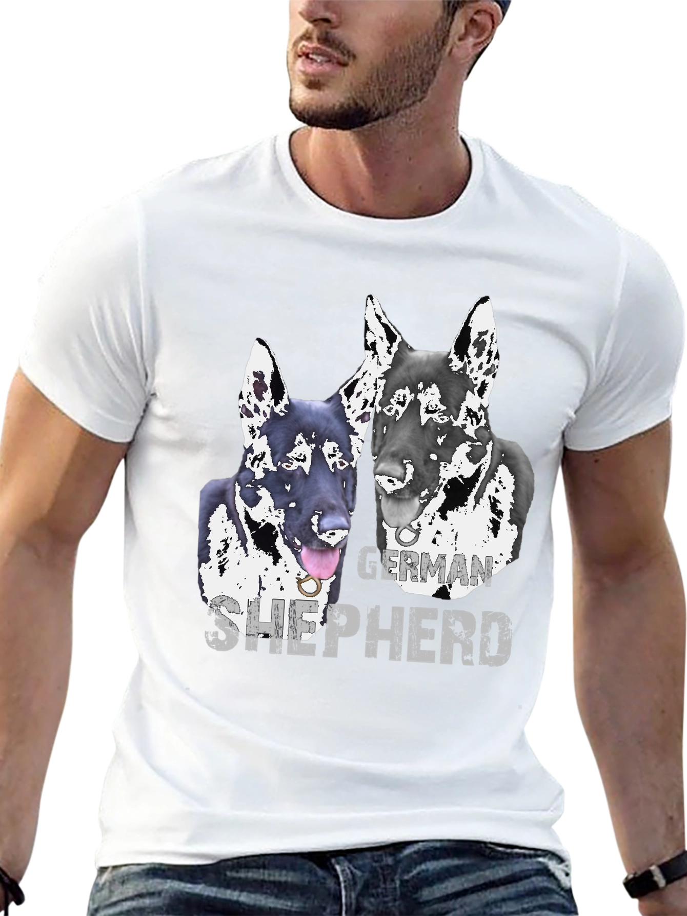 German Shepherd Graphic Tee - Dog Lovers T-Shirt