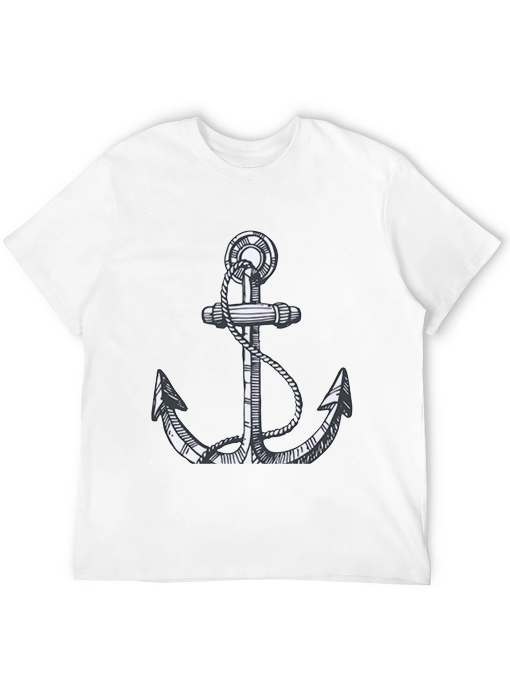 Anchor Graphic Tee - Classic Nautical Style