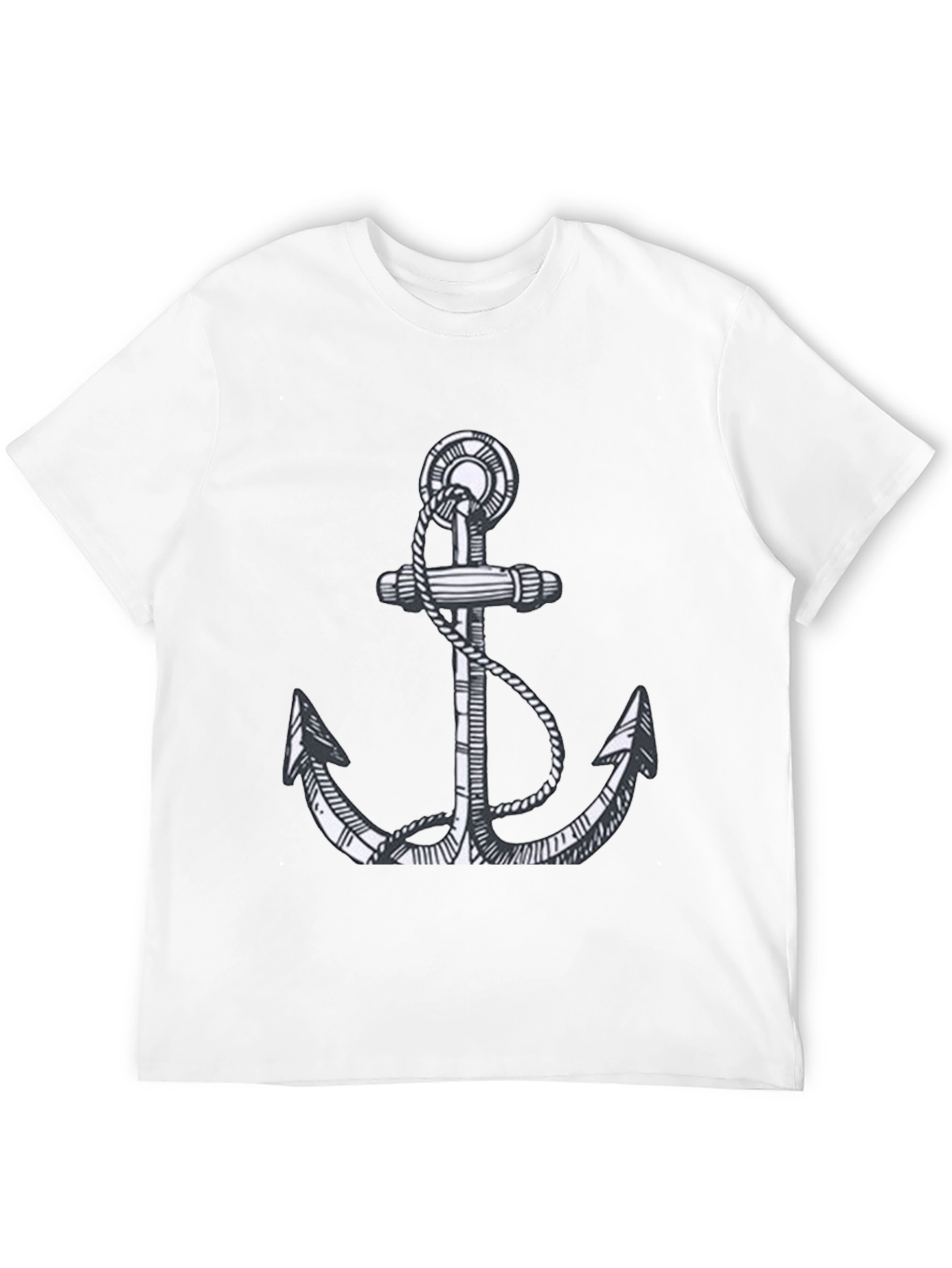 Anchor Graphic Tee - Classic Nautical Style