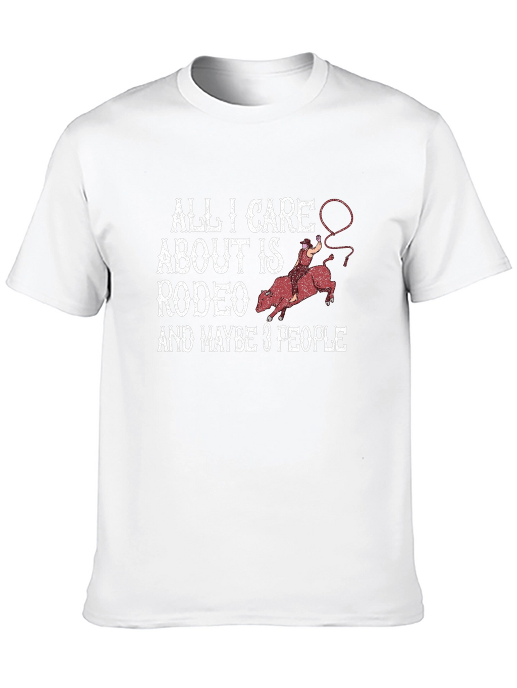 Rodeo Lover T-Shirt Funny Rodeo Bull Riding Gift