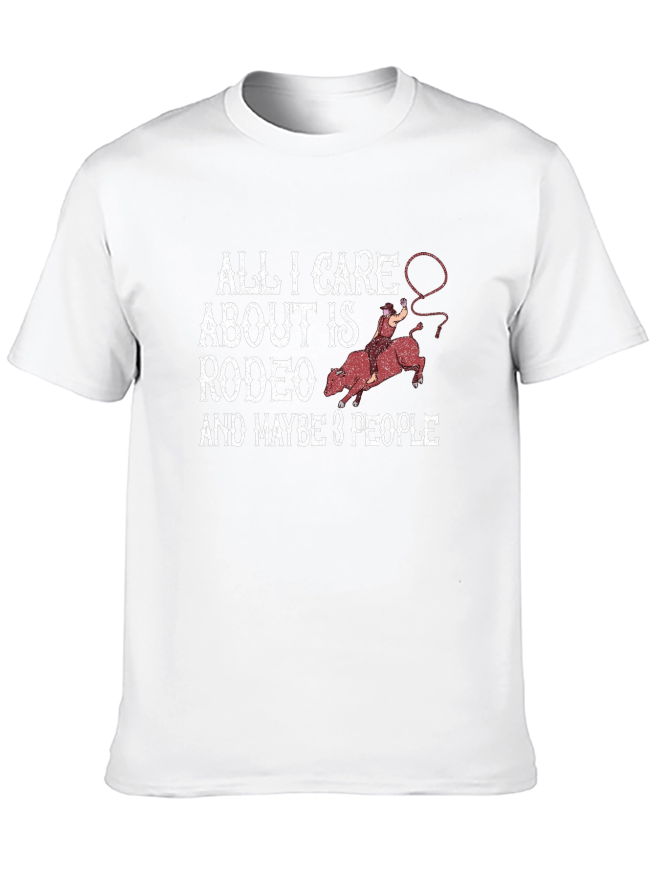 Rodeo Lover T-Shirt Funny Rodeo Bull Riding Gift