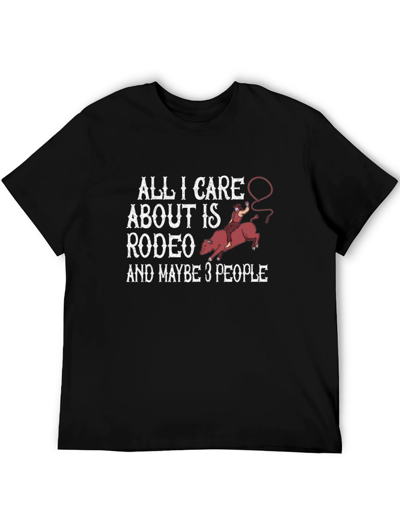 Rodeo Lover T-Shirt Funny Rodeo Bull Riding Gift