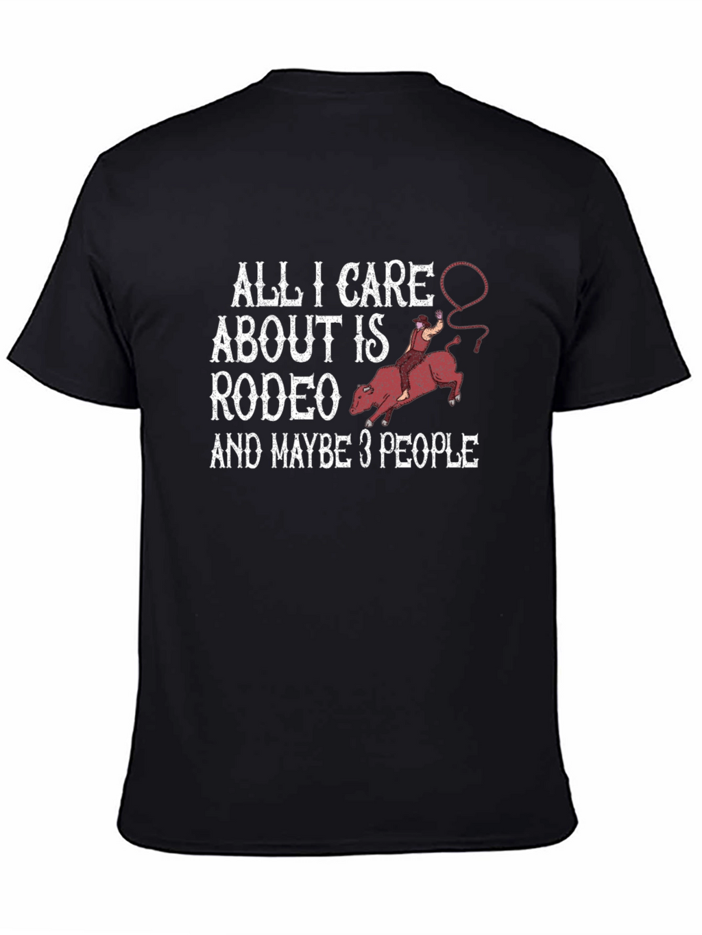 Rodeo Lover T-Shirt Funny Rodeo Bull Riding Gift