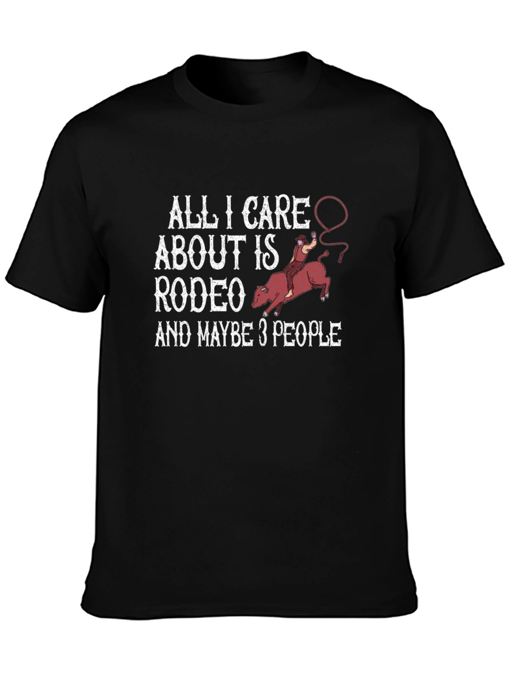 Rodeo Lover T-Shirt Funny Rodeo Bull Riding Gift