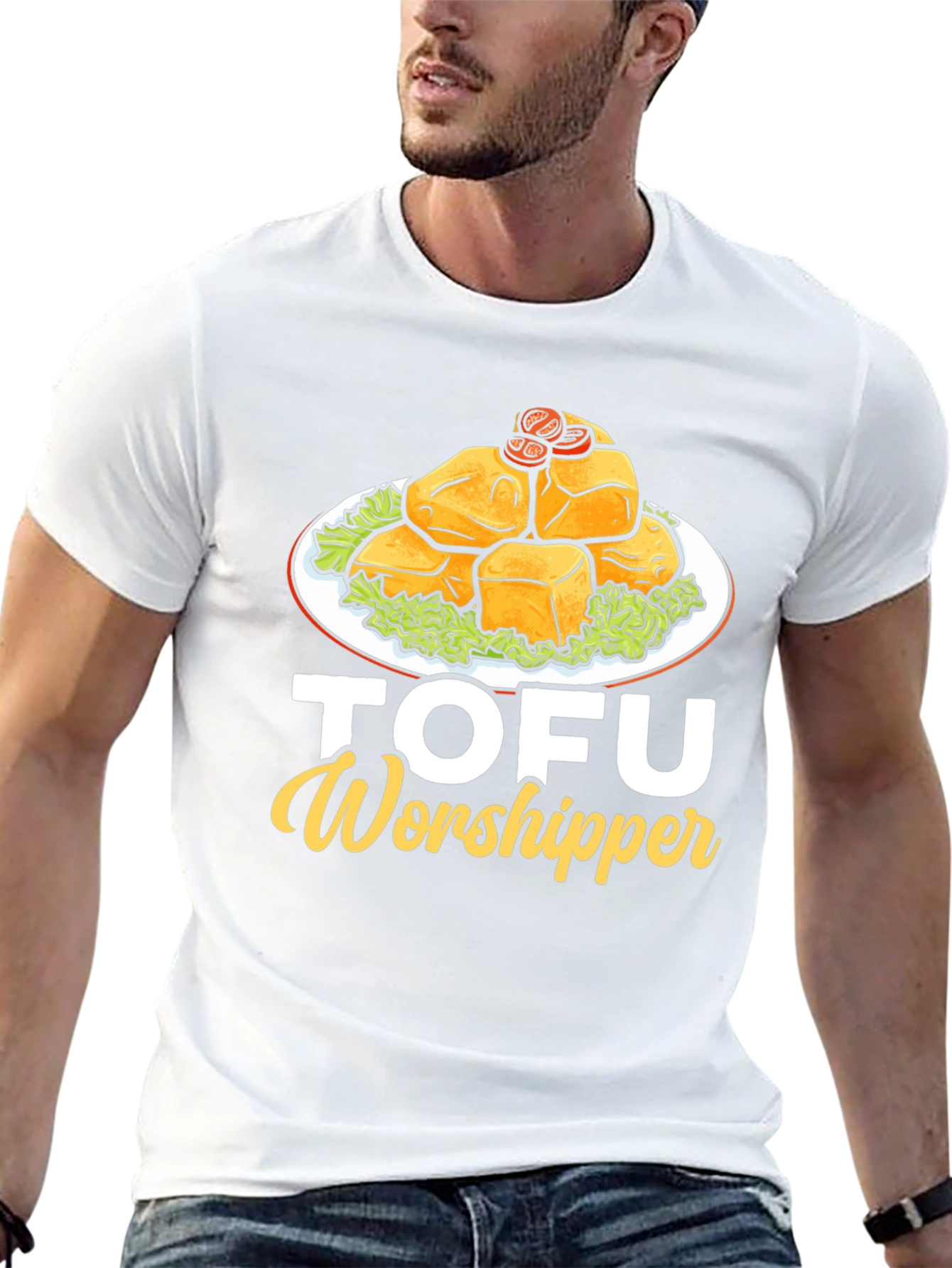 Tofu Worshipper Graphic T-Shirt - Vegan Friendly Apparel