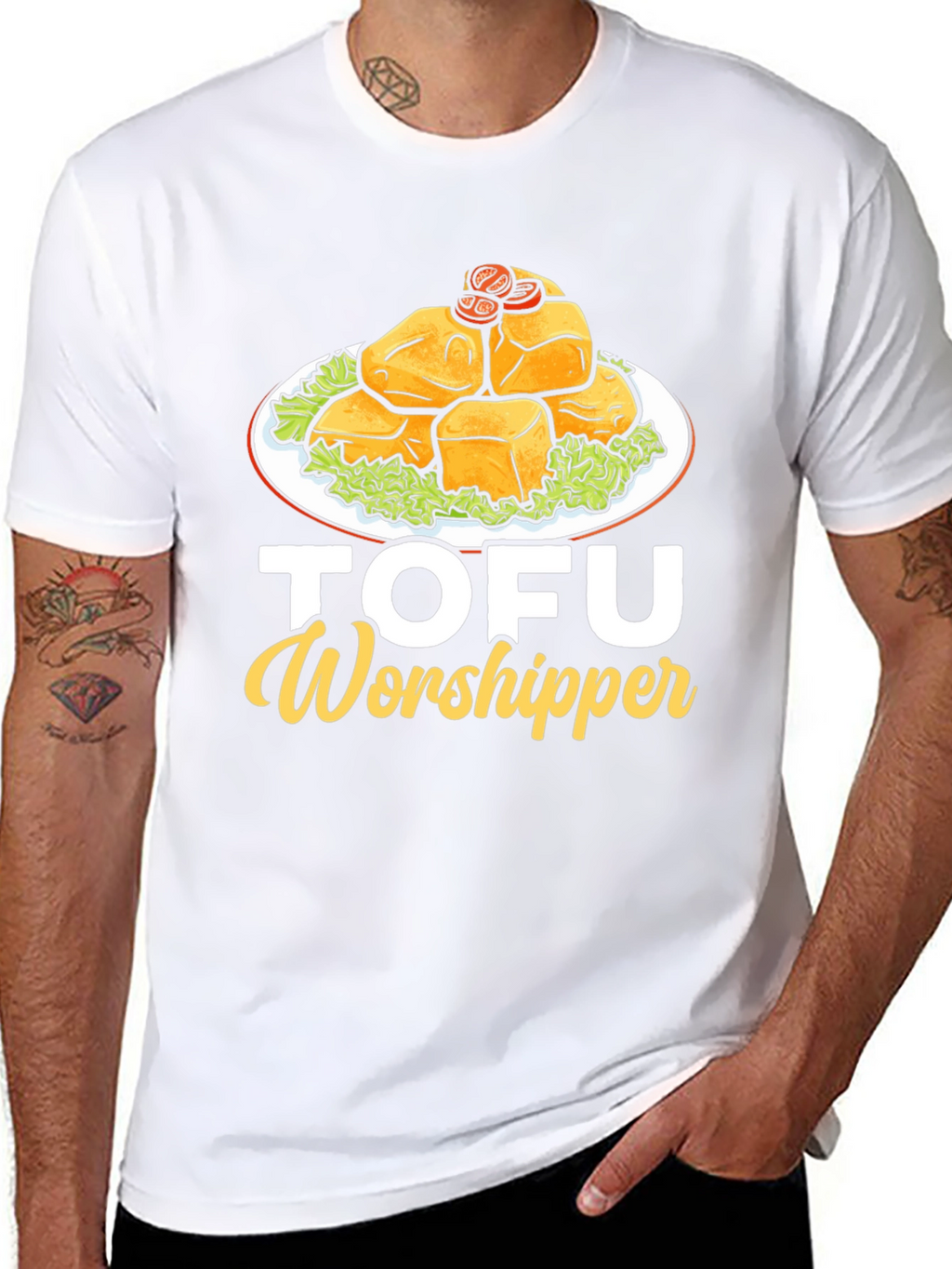Tofu Worshipper Graphic T-Shirt - Vegan Friendly Apparel