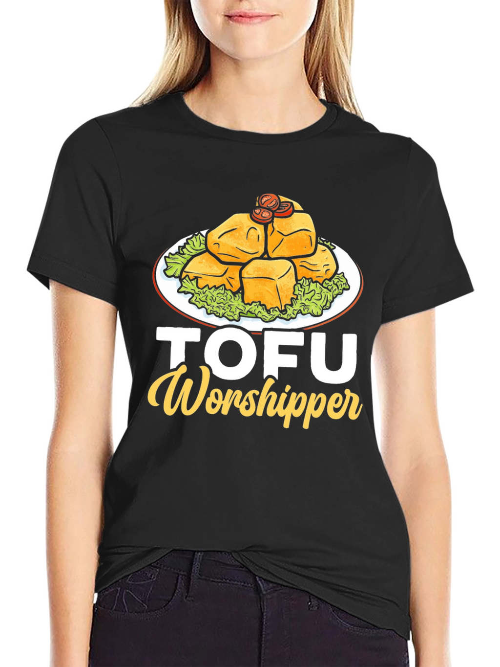 Tofu Worshipper Graphic T-Shirt - Vegan Friendly Apparel