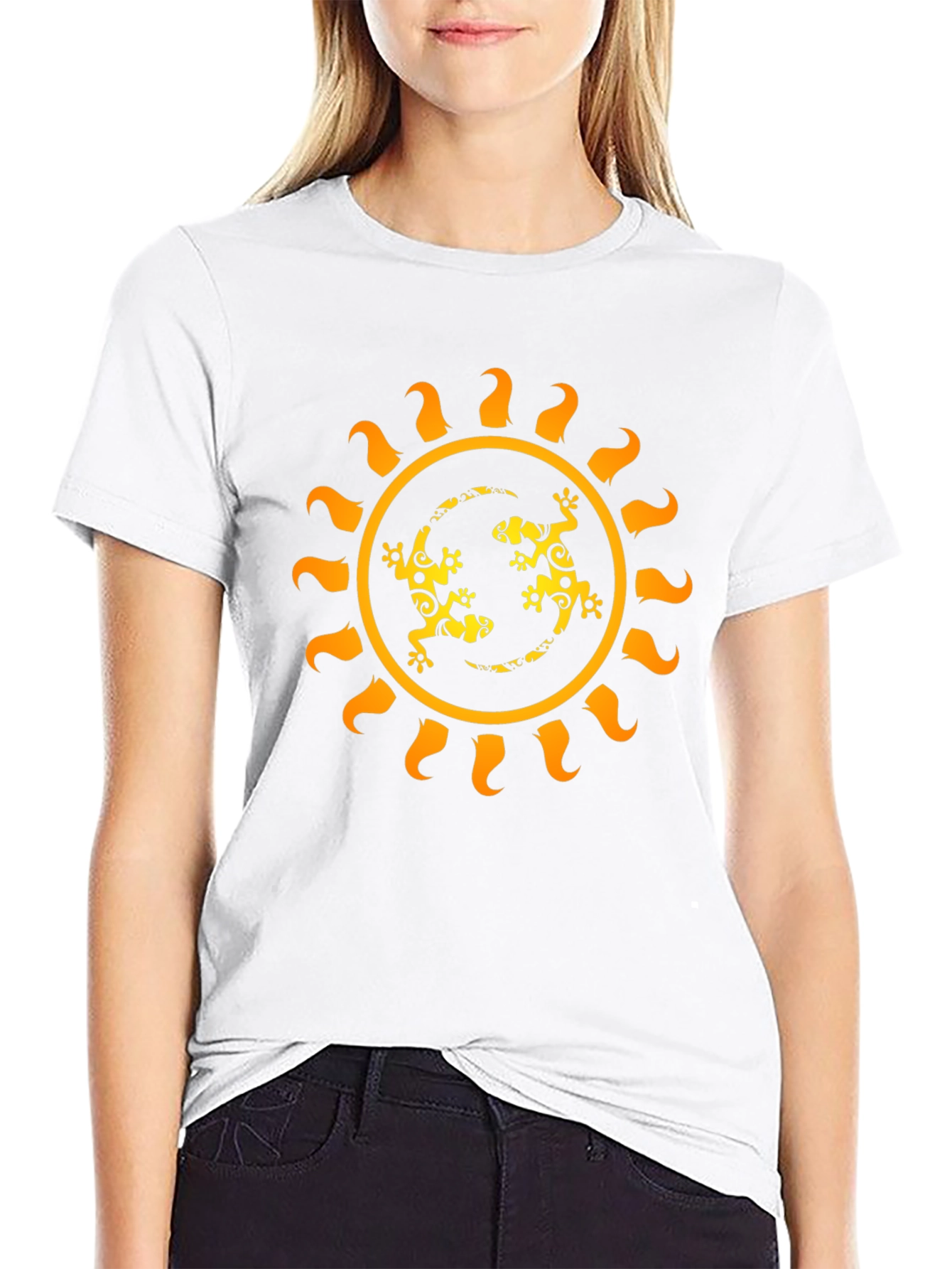 Lizard Sun Graphic T-Shirt - Stylish & Unique!