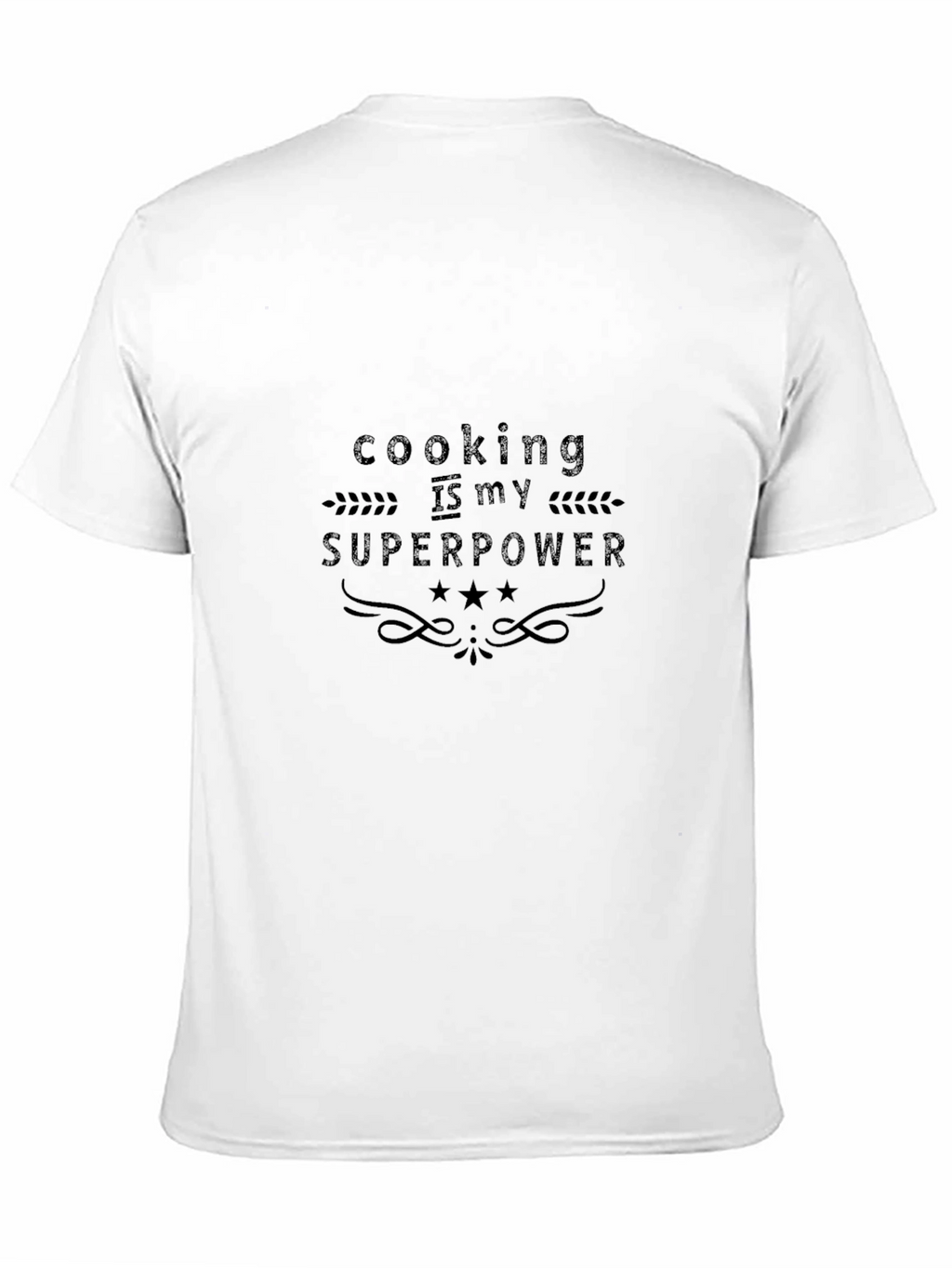 Cooking is My Superpower Black T-Shirt