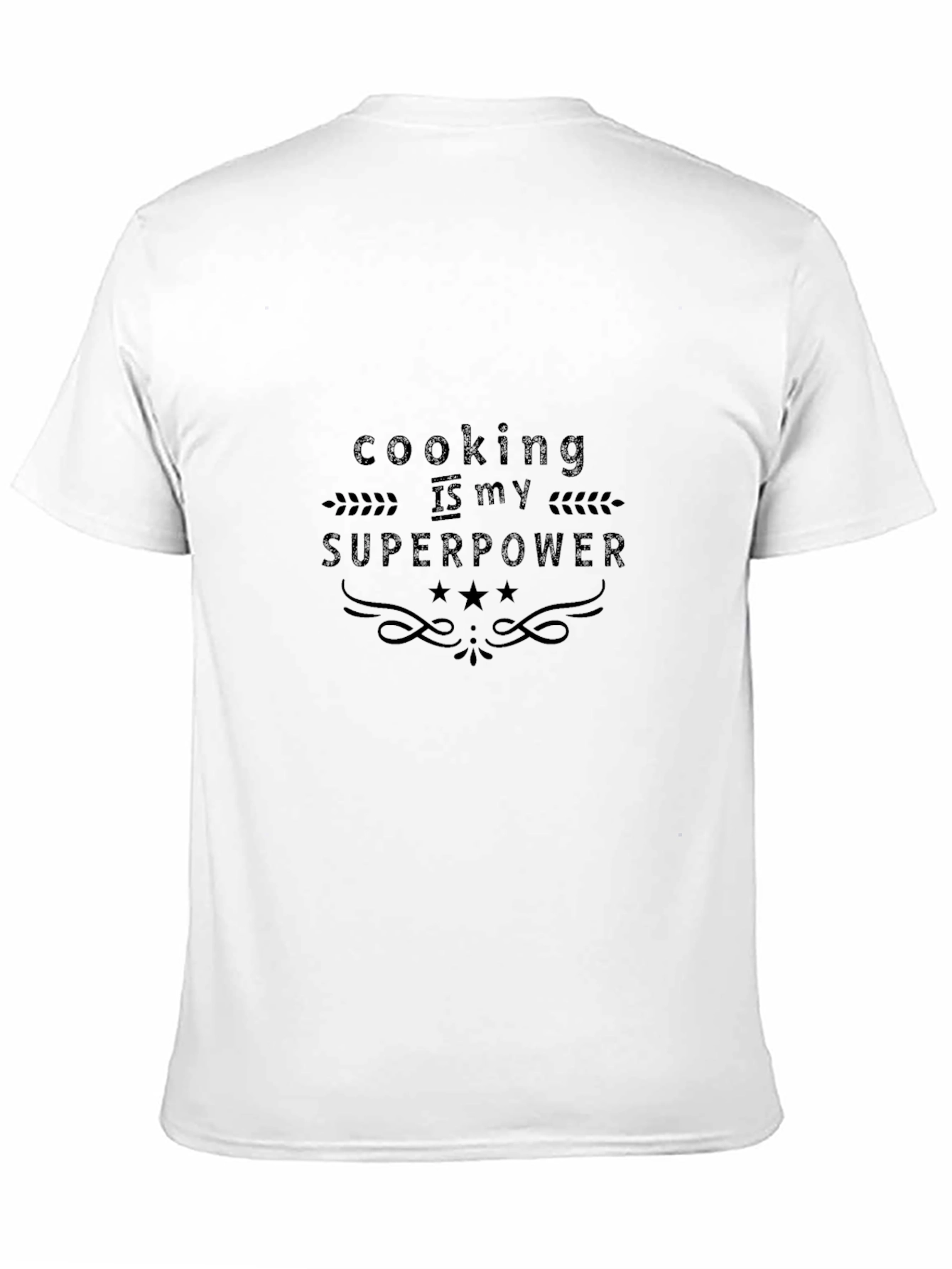 Cooking is My Superpower Black T-Shirt