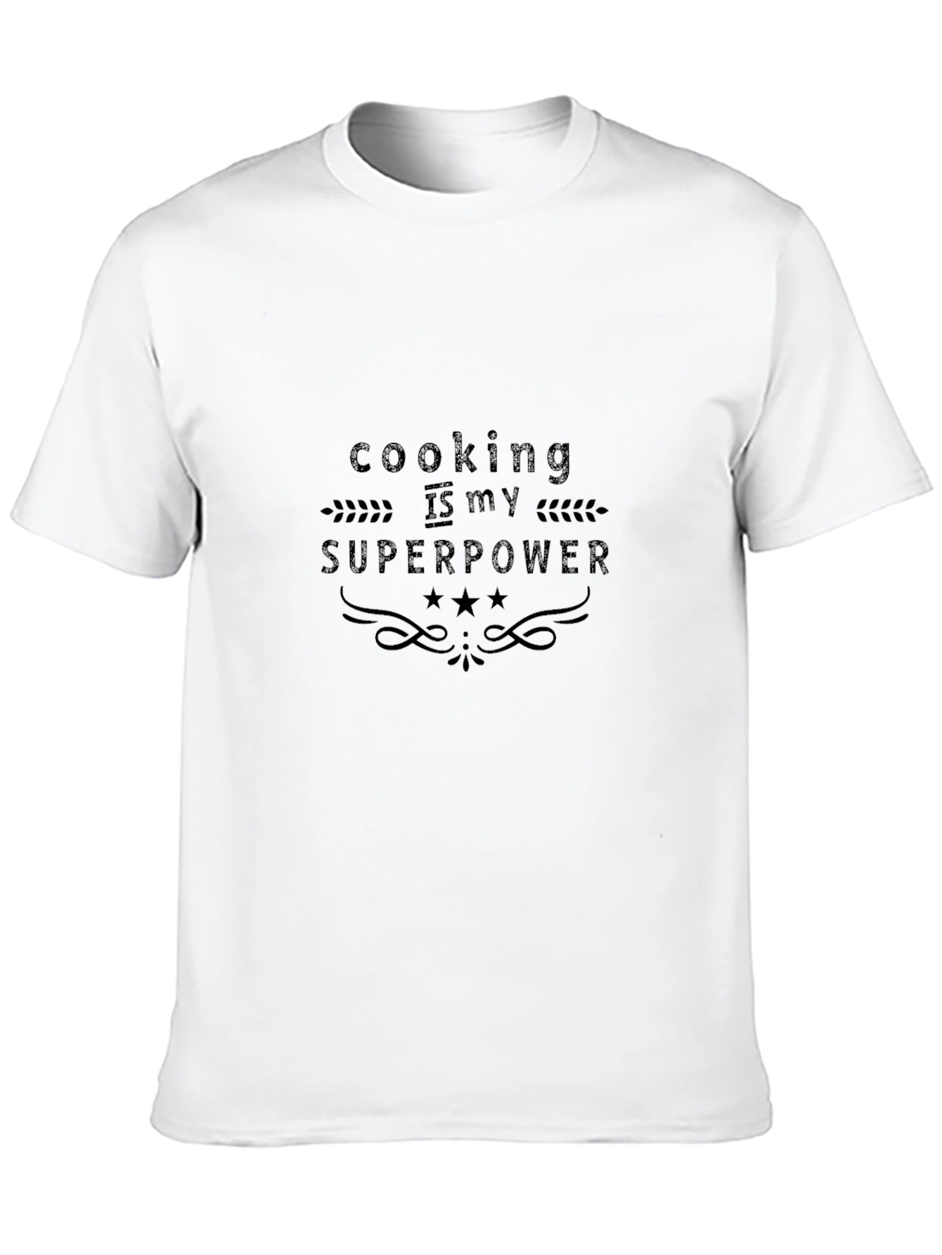 Cooking is My Superpower Black T-Shirt