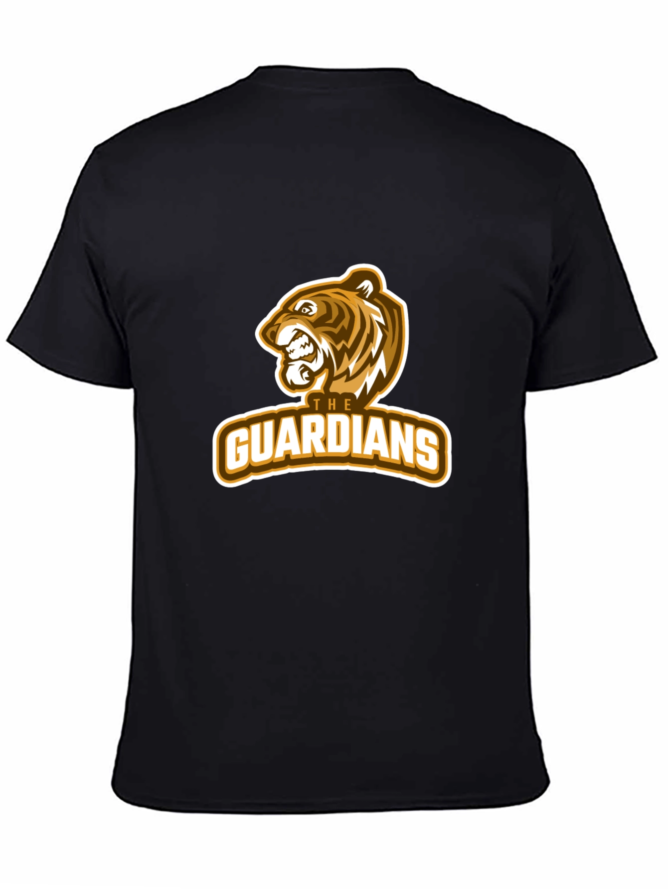 Guardians Tiger Graphic Black T-Shirt