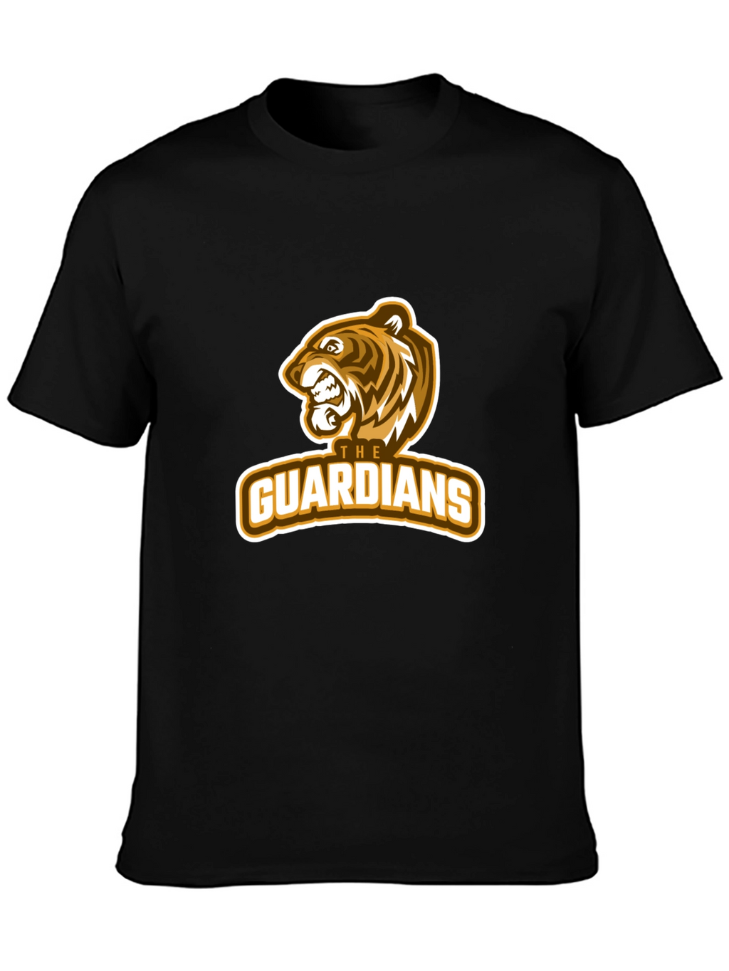 Guardians Tiger Graphic Black T-Shirt