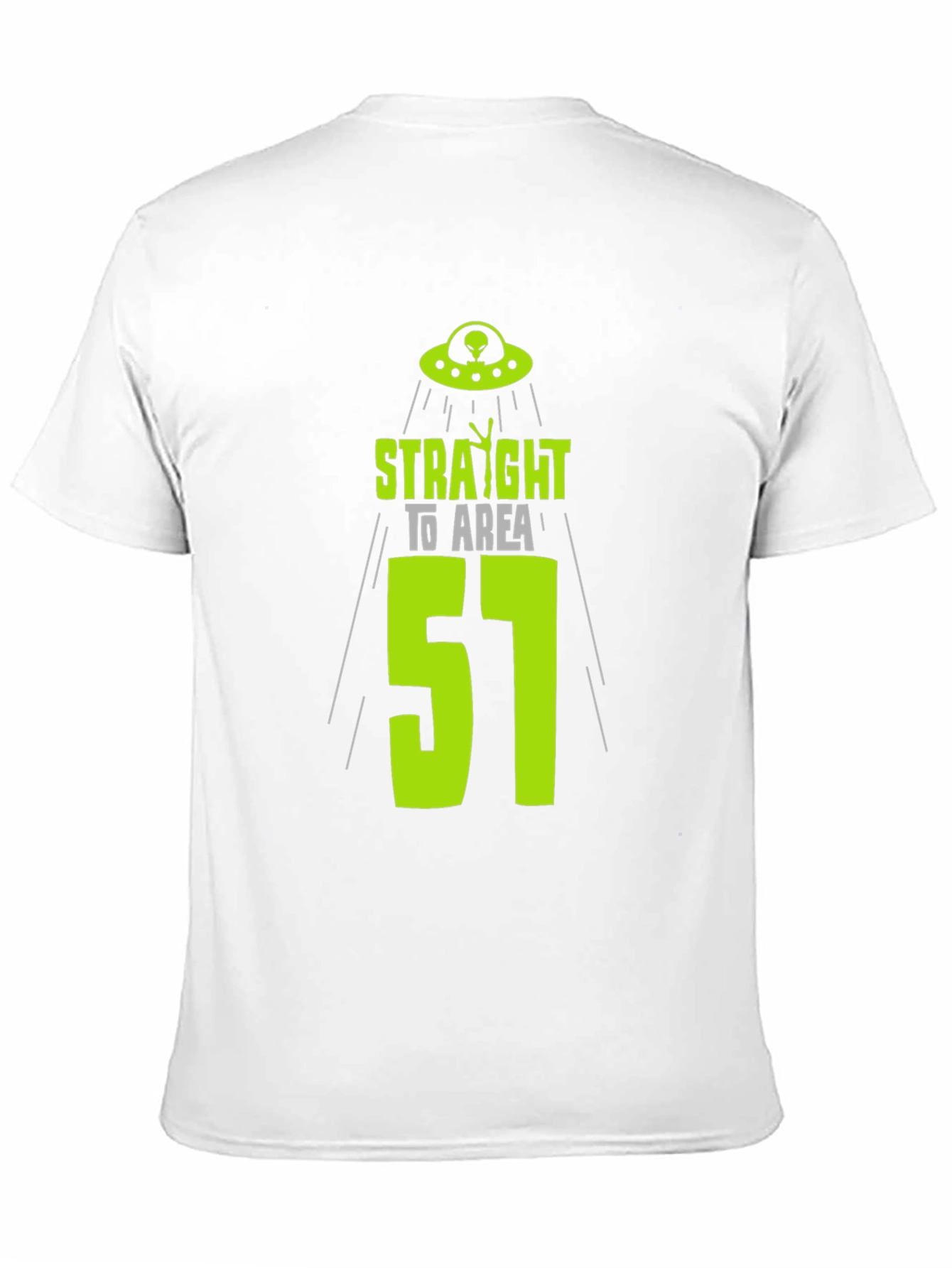 Area 51 Alien T-Shirt - Black Cotton UFO Design