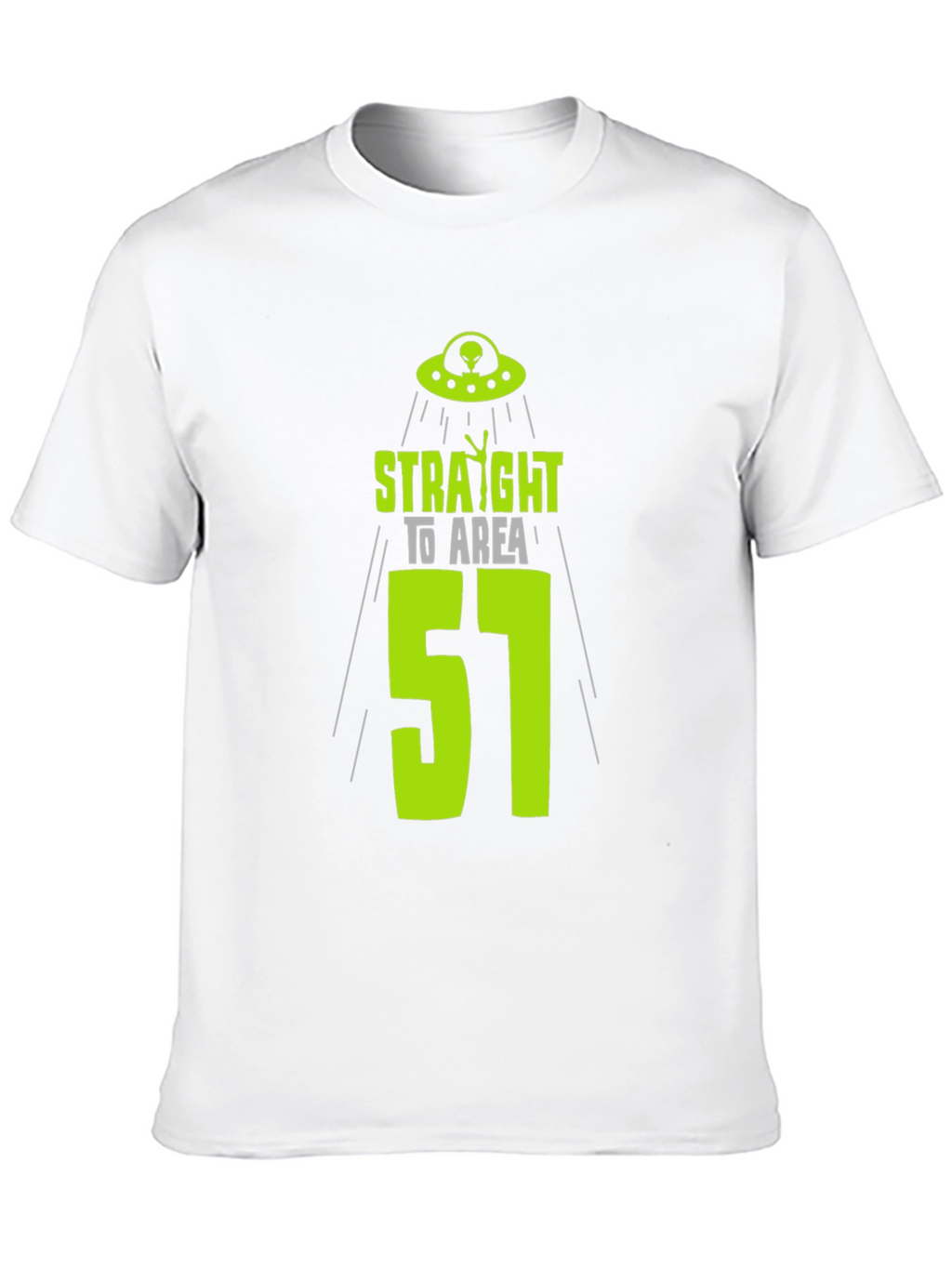 Area 51 Alien T-Shirt - Black Cotton UFO Design
