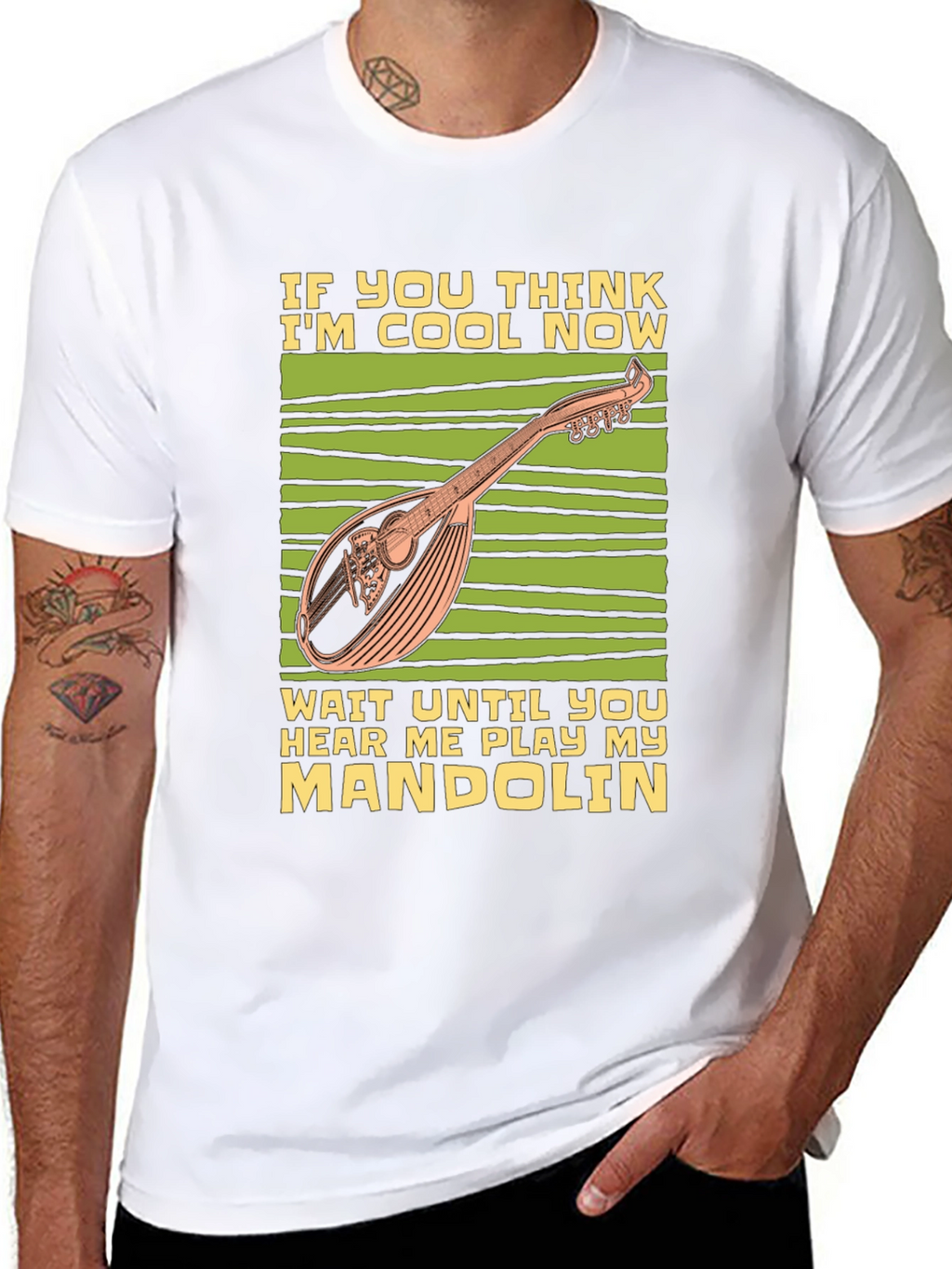 Cool Mandolin Player T-Shirt