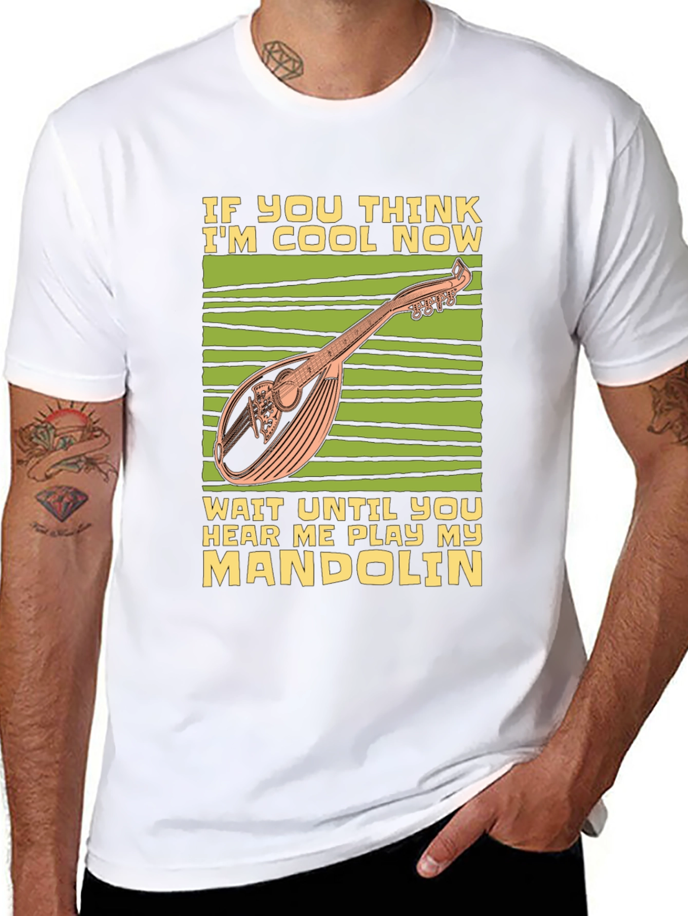 Cool Mandolin Player T-Shirt