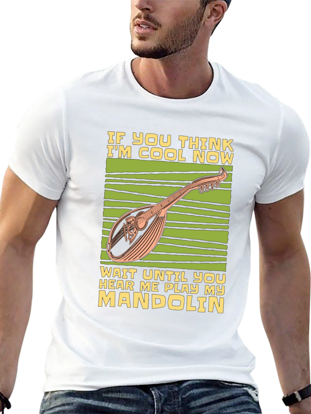 Cool Mandolin Player T-Shirt