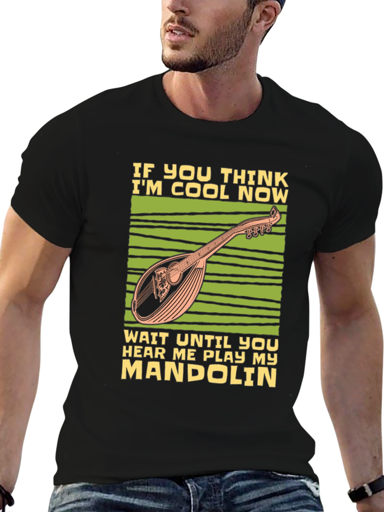 Cool Mandolin Player T-Shirt