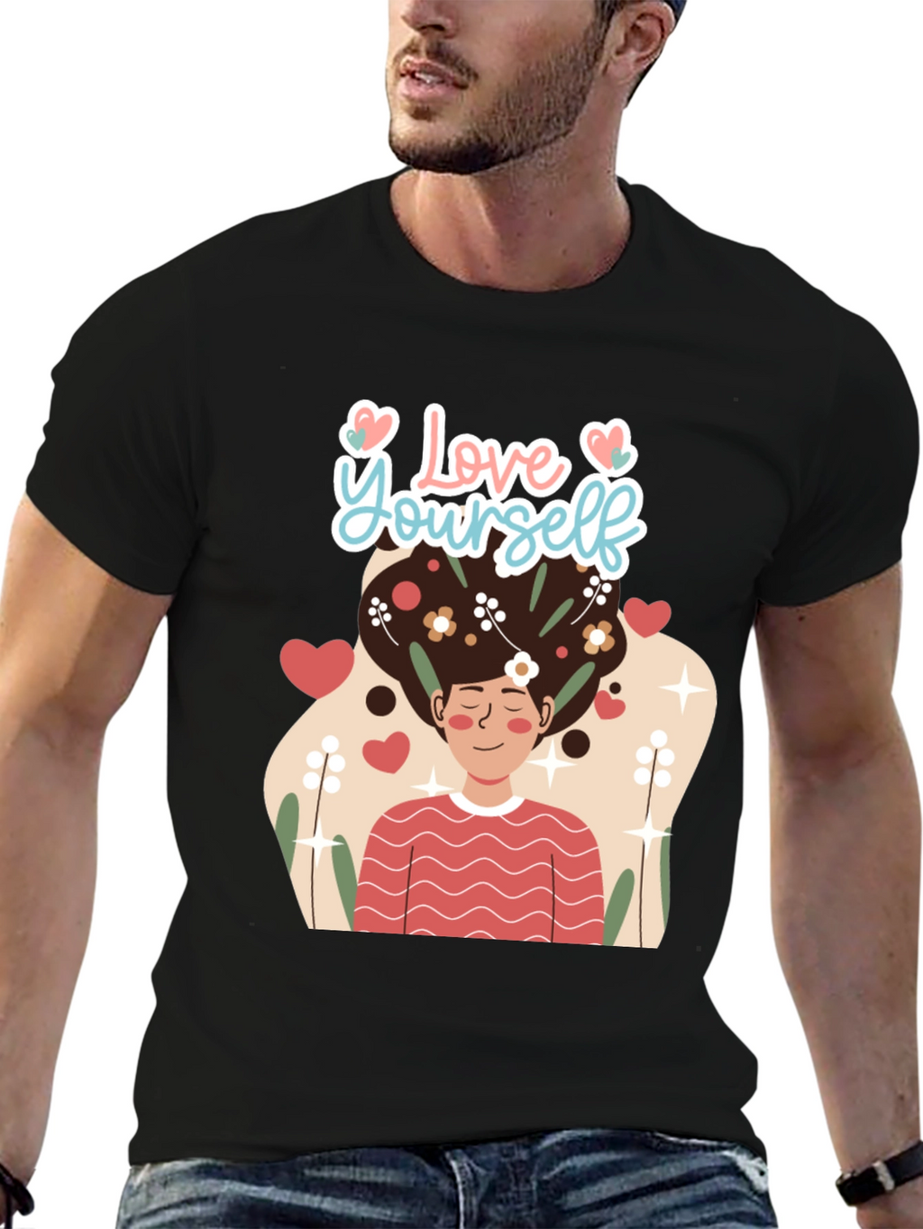 Love Yourself Graphic Tee - Black Unisex T-Shirt