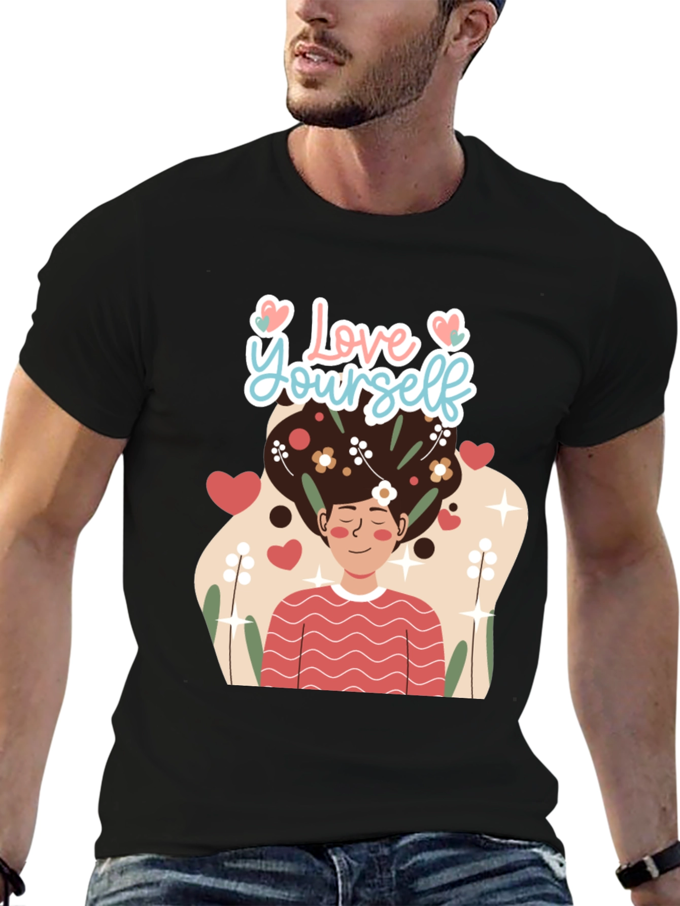 Love Yourself Graphic Tee - Black Unisex T-Shirt