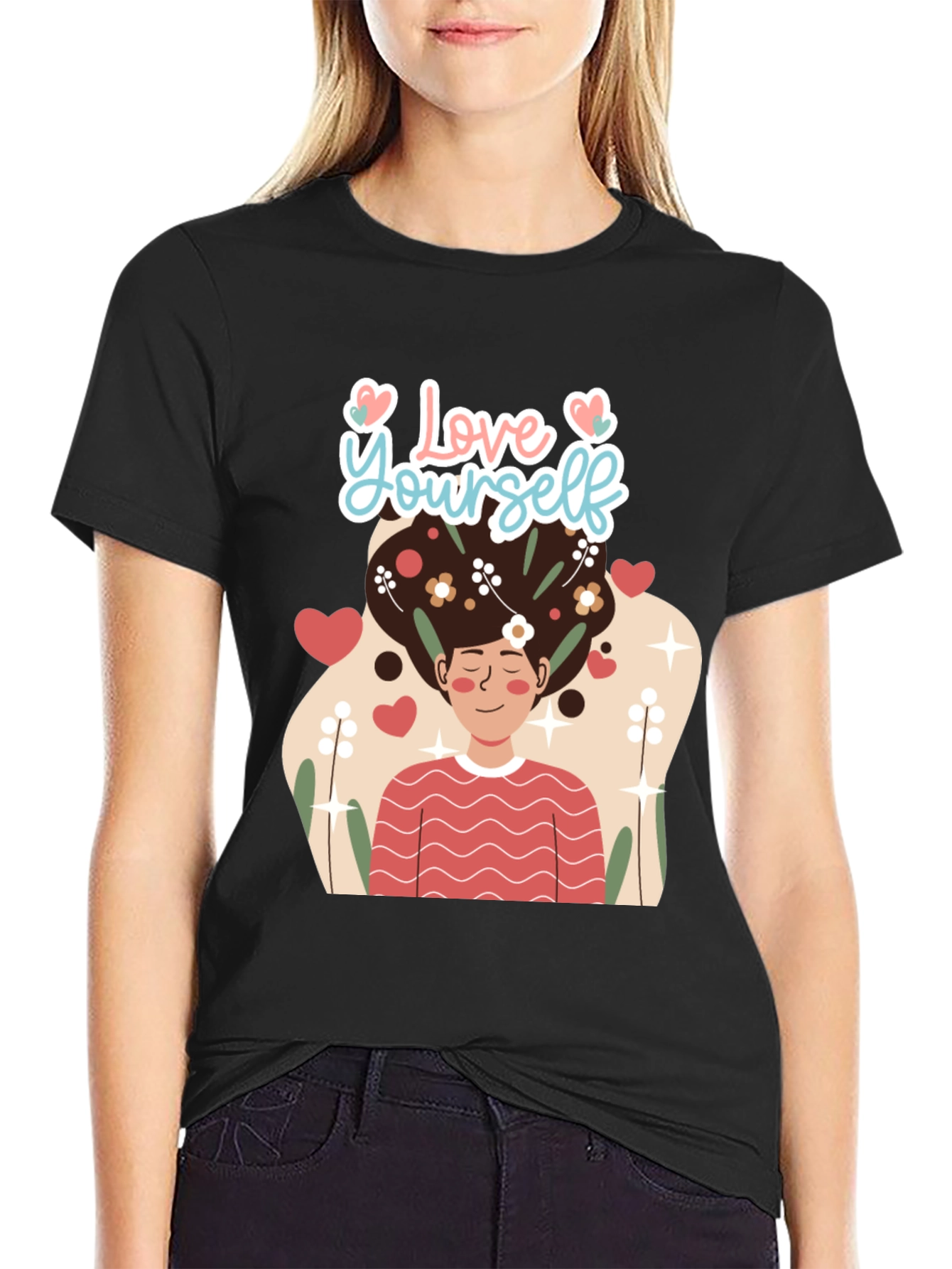 Love Yourself Graphic Tee - Black Unisex T-Shirt