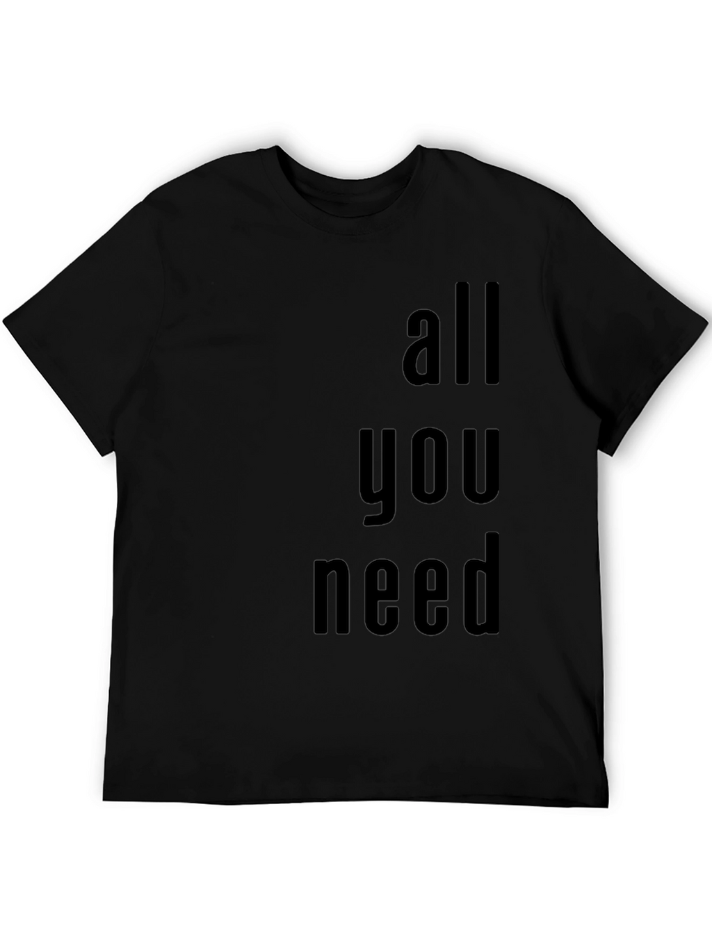 All You Need Graphic Tee - Black