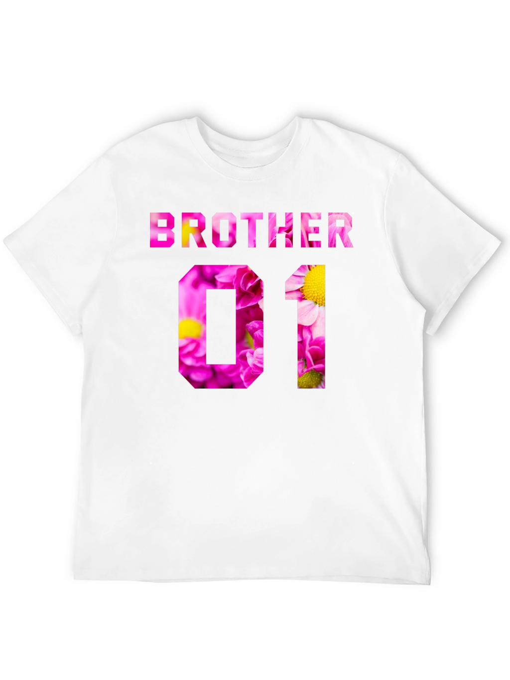 Brother Floral Print Black T-Shirt